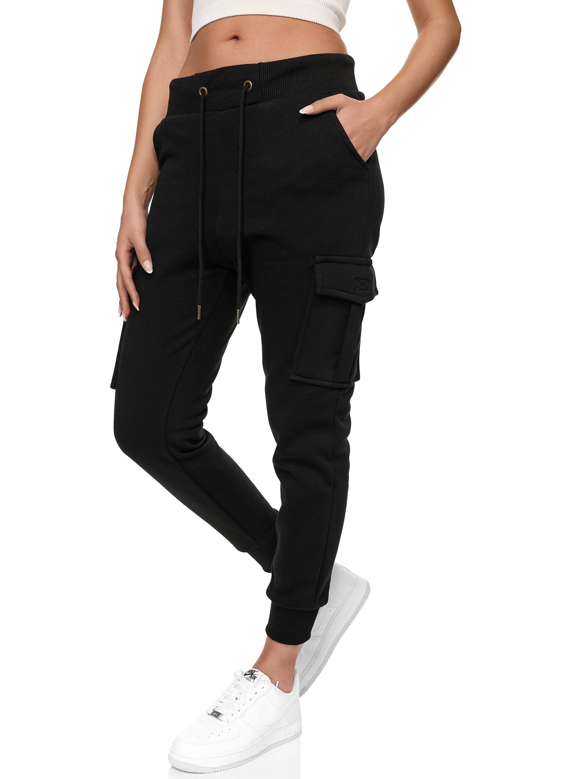 REPUBLIX Jogginghose ELISE Damen Cargo Jogger Sporthose Jogging Sweat Pants
