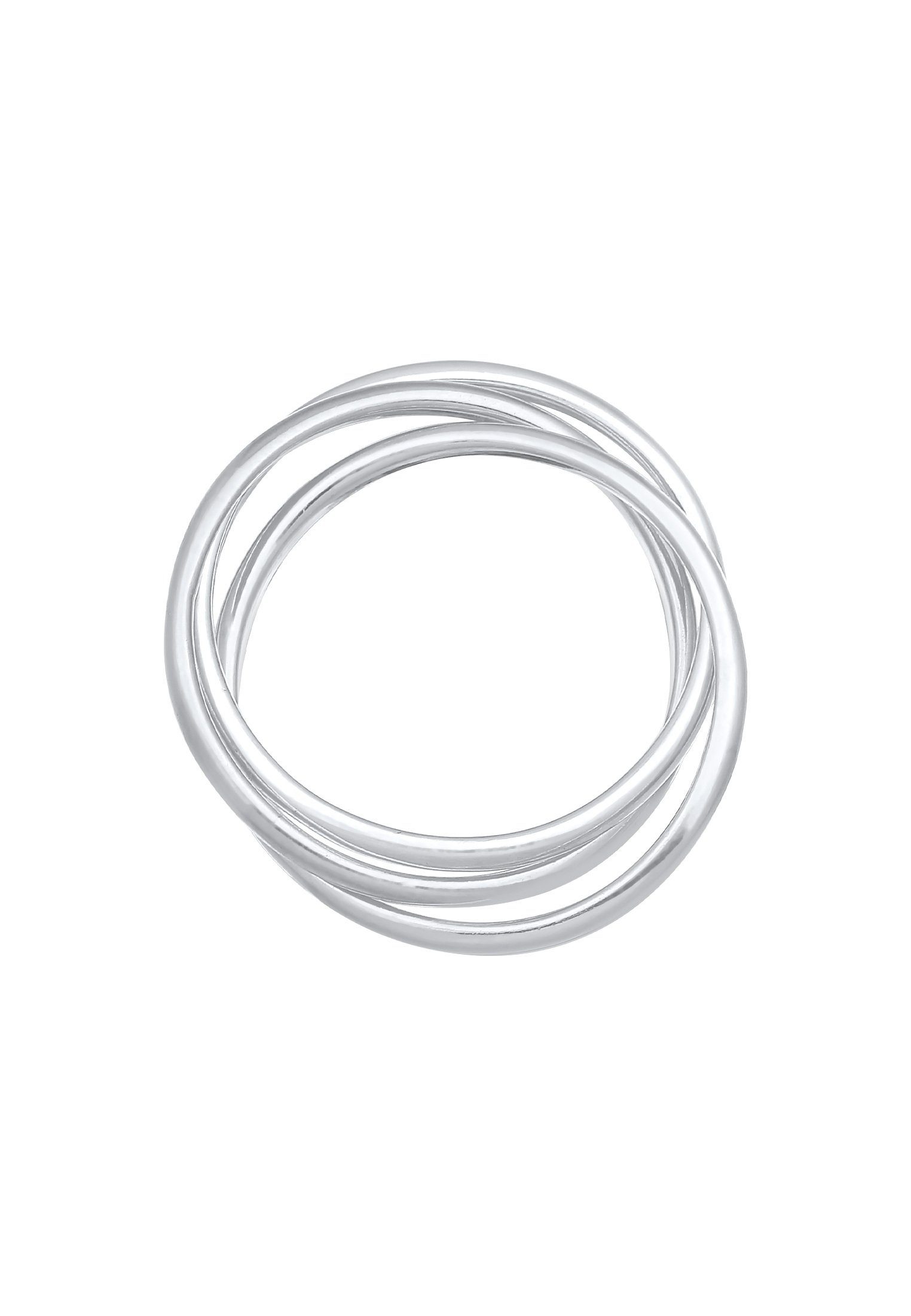 Elli Fingerring Wickelring Trio Trini Basic 925 Silber