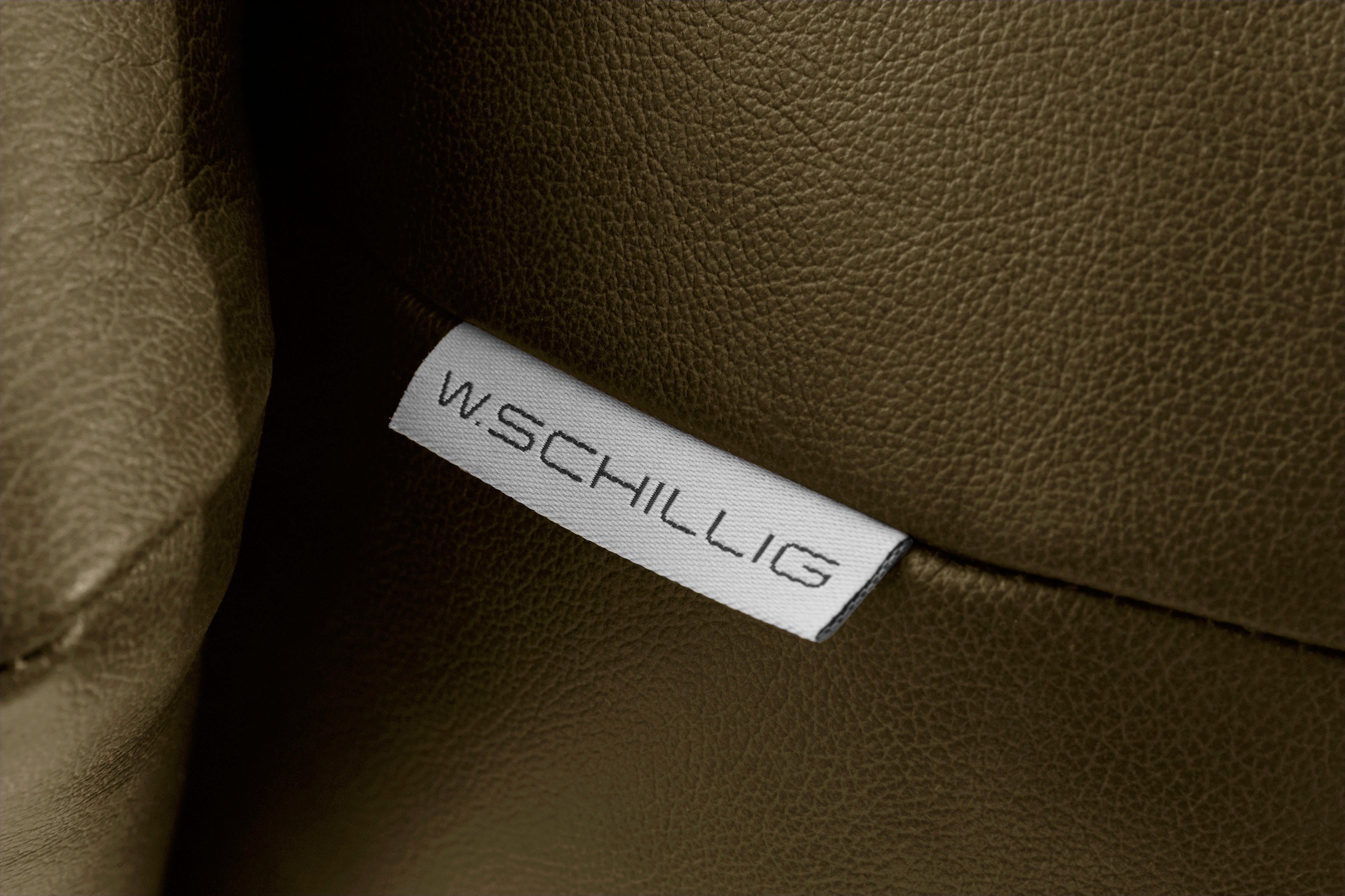 W.SCHILLIG 2,5-Sitzer sherry, Kopfstützenverstellung, Metallfüße Breite Chrom in 234 glänzend, cm