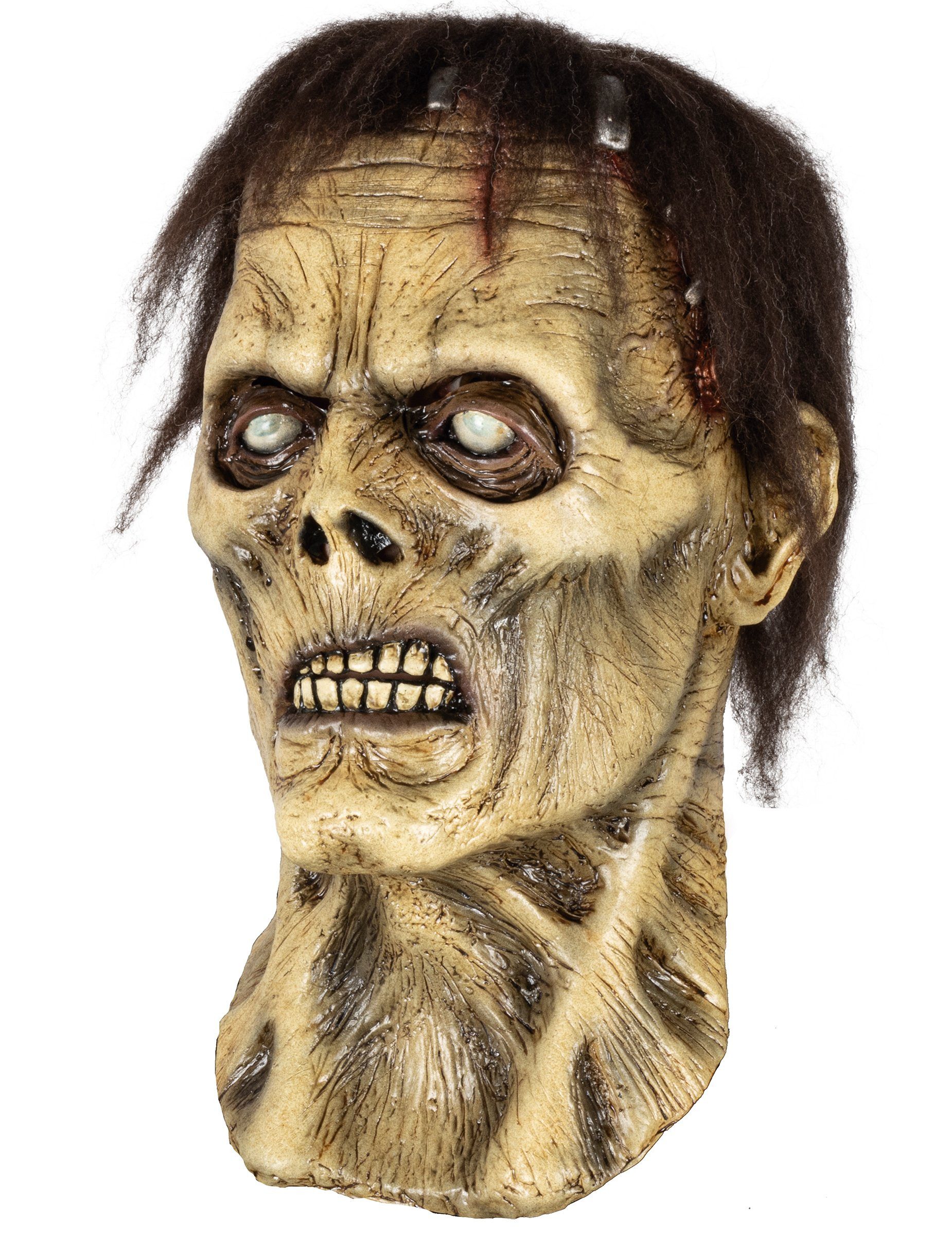 Ghoulish Productions Kostüm Monster Zombie Maske für Erwachsene beige
