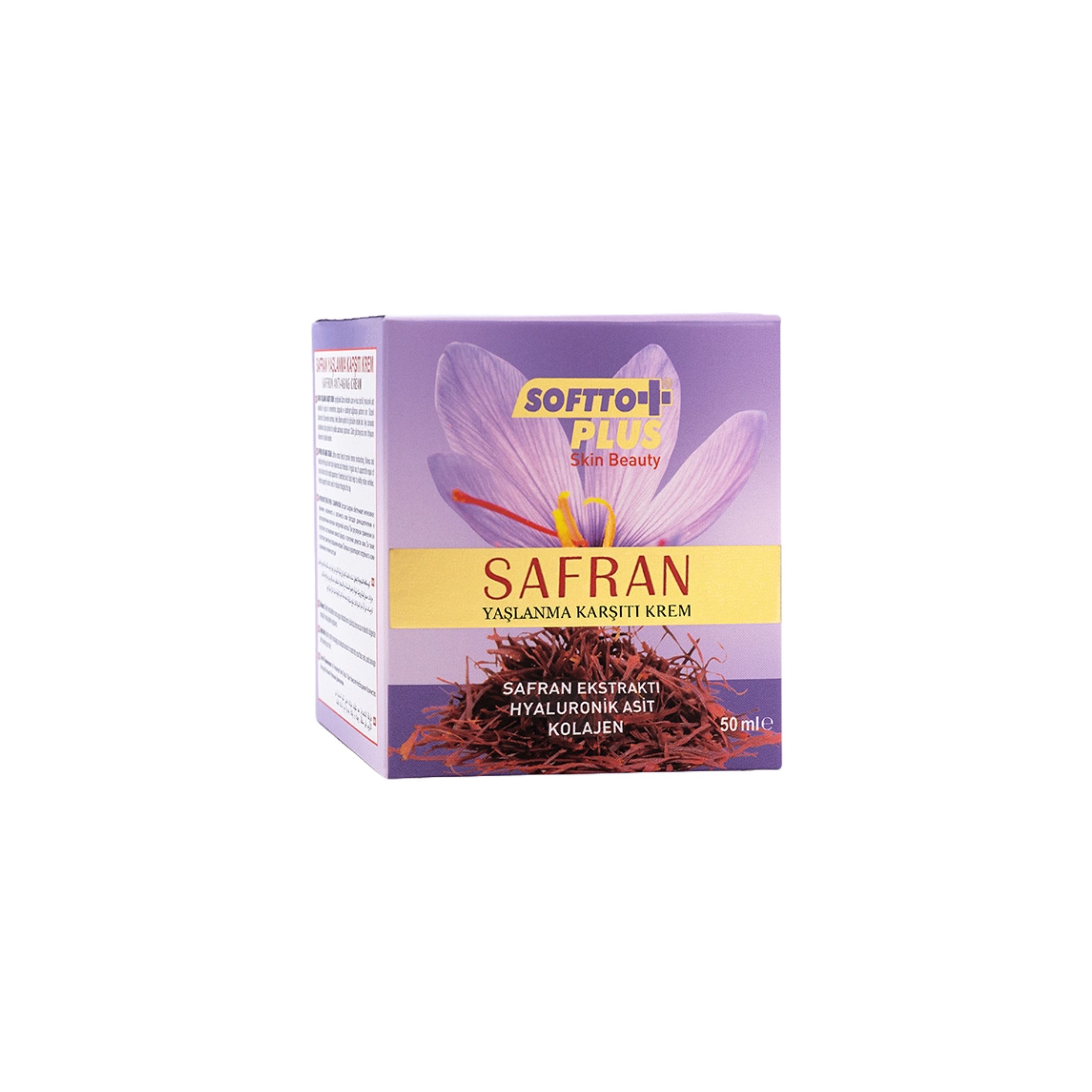Softto Plus Anti-Aging-Creme Softto Plus Anti-Aging Cream – Safran, Hyaluron, Kollagen – 50 ml