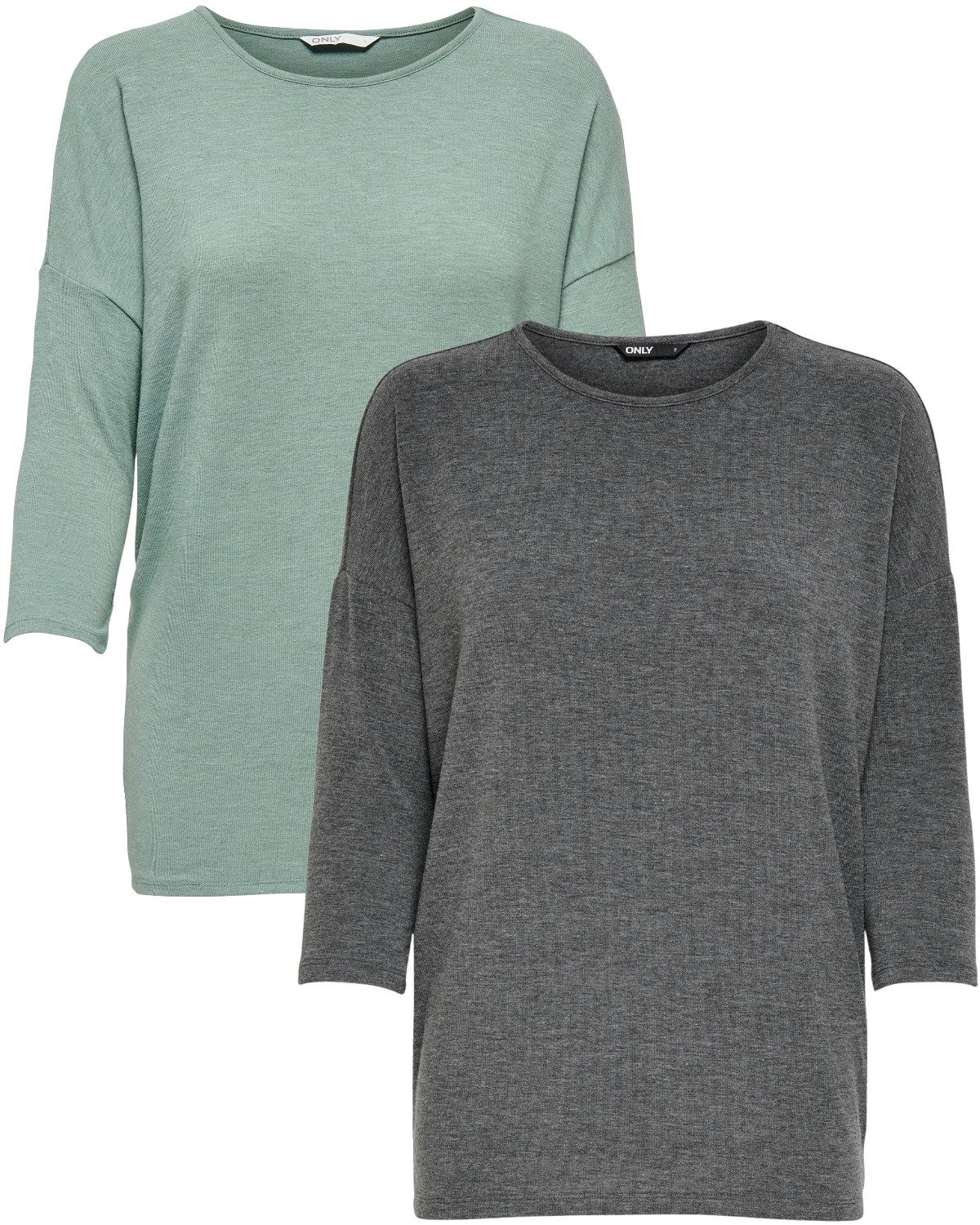ONLY 3/4 Arm-Pullover (Set, 2er-Pack) Locker geschnitten günstig online kaufen