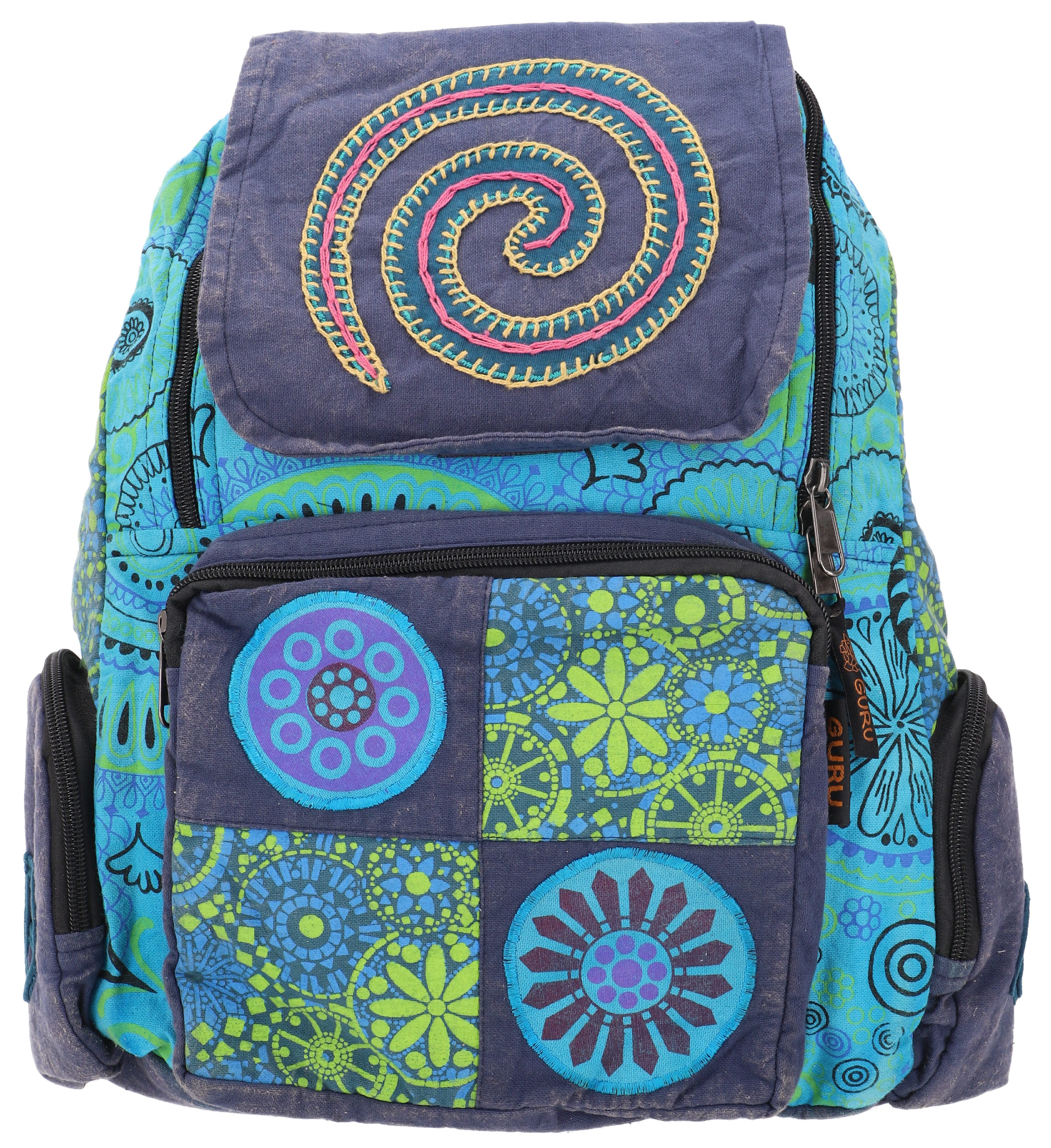Guru-Shop Freizeitrucksack Patchwork Rucksack, Stonewash Freizeitrucksack,. günstig online kaufen