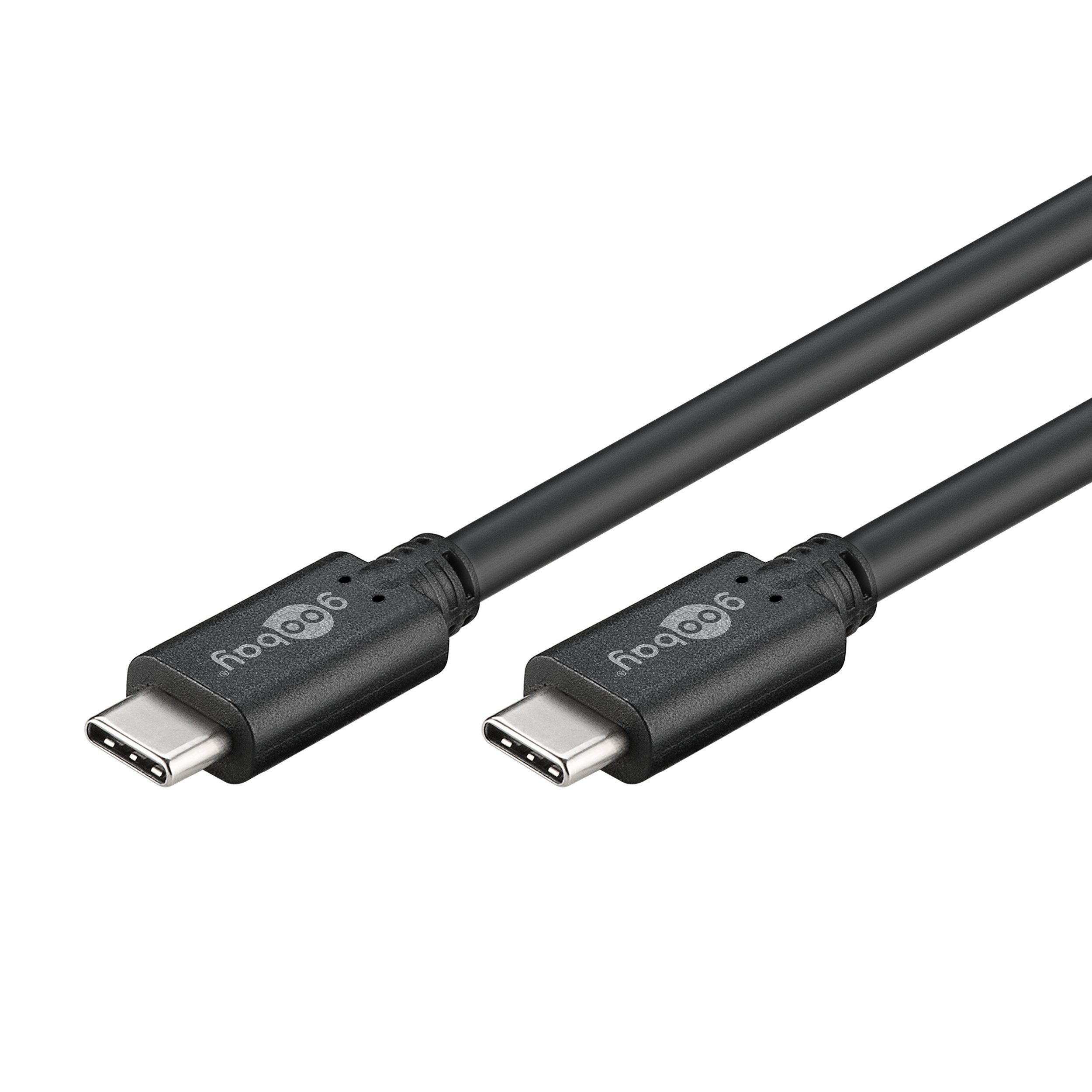 Goobay USB-C Kabel USB 3.2 Gen 1 Power Delivery USB-Kabel, USB-C, (50 cm), 5 Gbits Datenübertragung