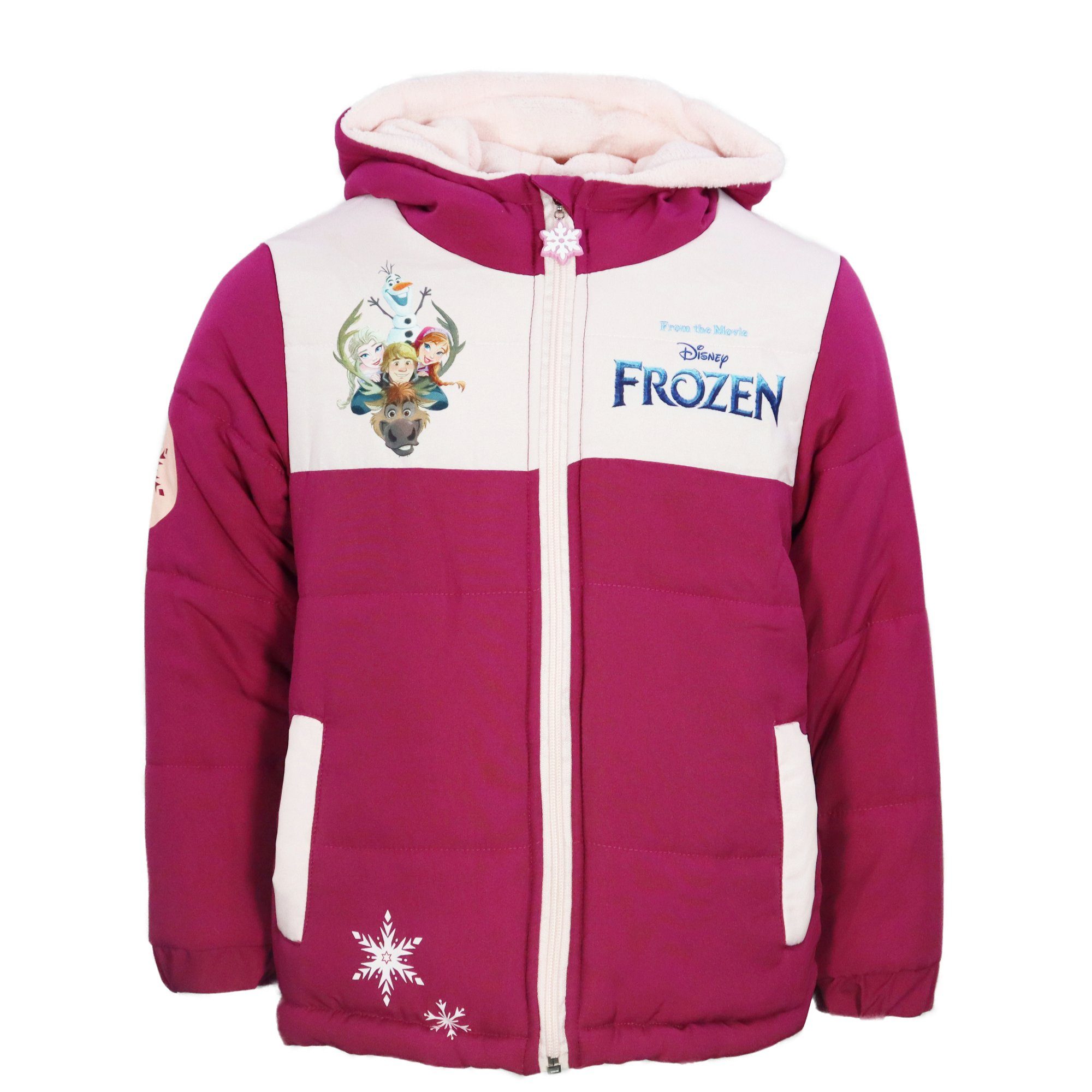 Disney Winterjacke Disney Die Eiskönigin Mädchen Kinder Jacke Kapuze Gr. 92-128