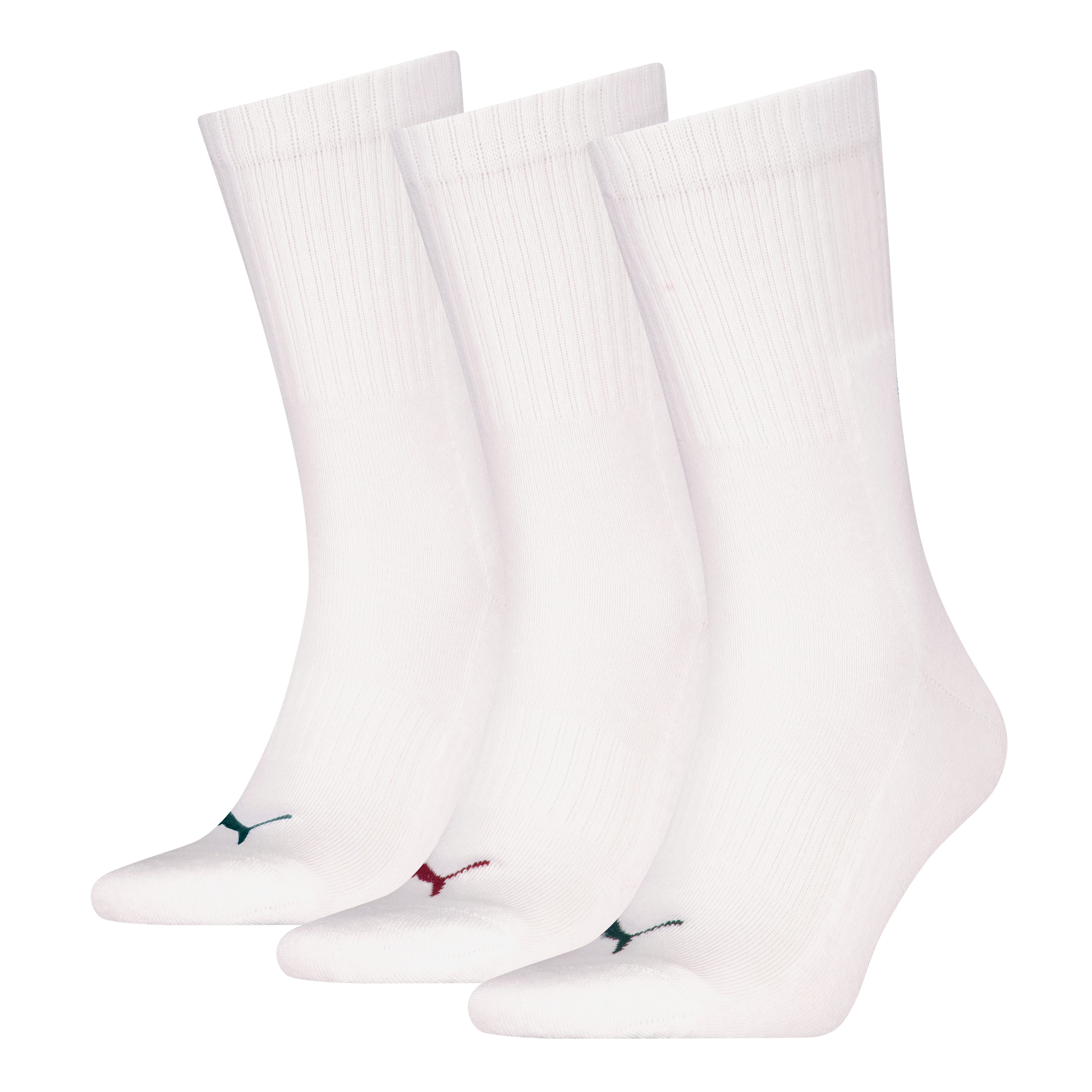 PUMA Socken PUMA UNISEX CUSHIONED NEXT CREW 3P (3-Paar, 3 Paar) mit Zonenpolsterung für zusätzlichen Komfort