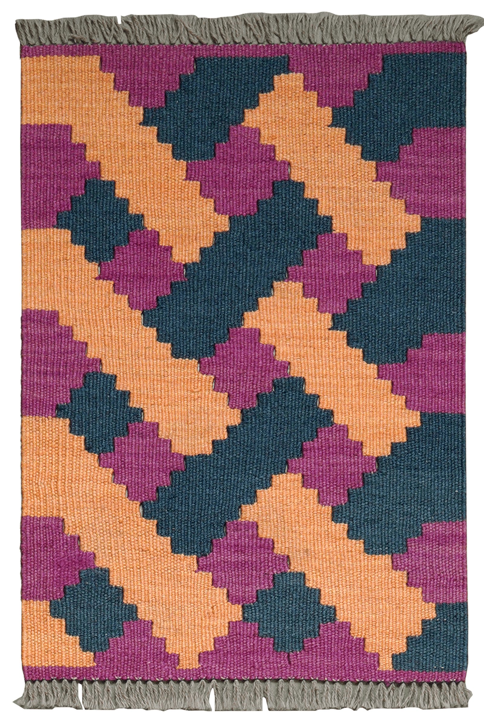 Looma Teppich Kelim Gashgai 62x42cm, rechteckig, Höhe: 5 mm, Gashgai, Schurwolle, Unikat