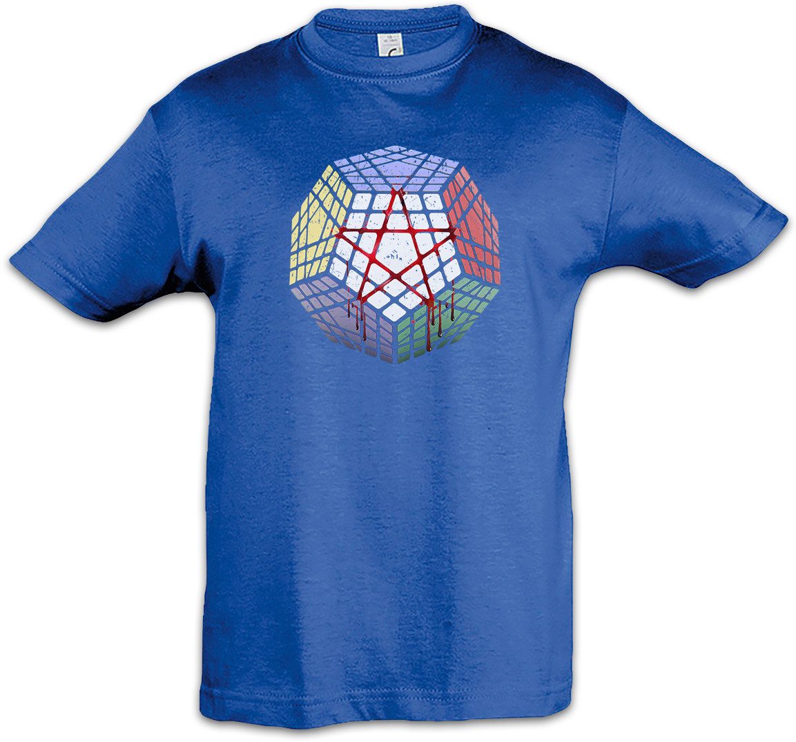 Print-Shirt Megaminx Pentacle Kinder T-Shirt Cube Zauberwürfel 80s Magic Speed