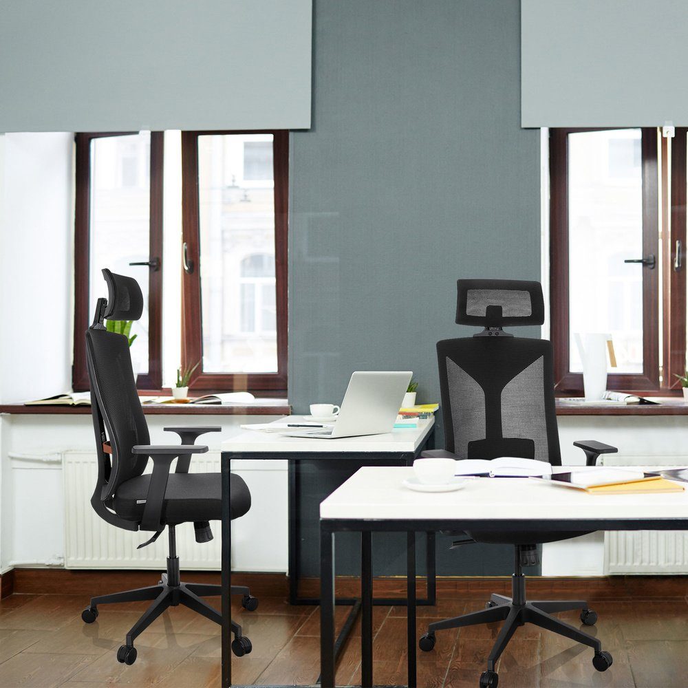 hjh OFFICE Drehstuhl St), KODIAK Profi ergonomisch Schreibtischstuhl (1 Stoff/Netzstoff Bürostuhl