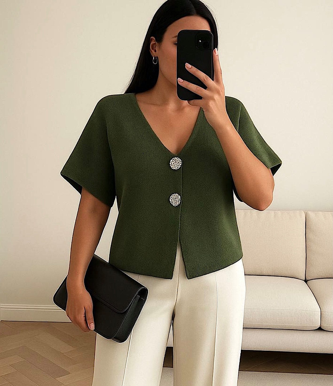 Worldclassca Strickjacke WORLDCLASSCA Strickjacke kurzarm Cardigan Strickpu günstig online kaufen