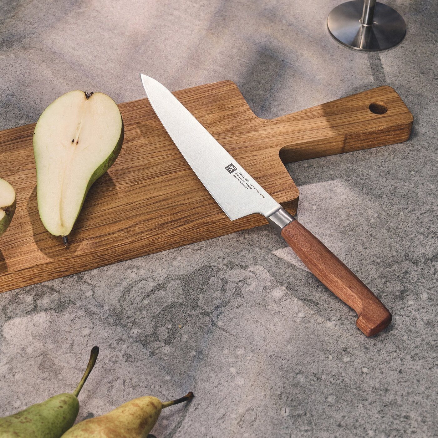 Zwilling Kochmesser **** VIER STERNE Wood, Made in Germany, Eigehärtete Klinge, FSC-Zertifizitiertes Holz