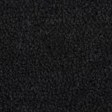 Fußmatte Fußmatte Schwarz Halbrund 40x60 cm Kokosfaser Getuftet, vidaXL, Andere