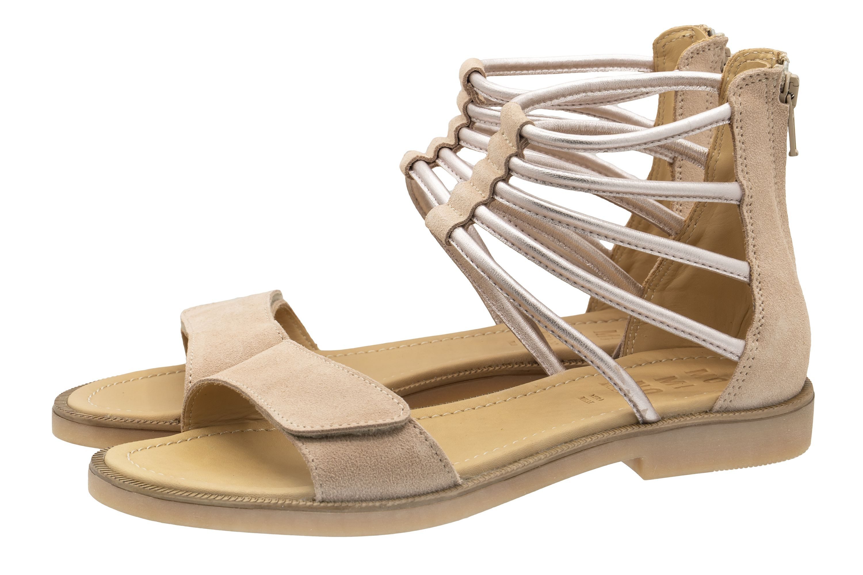 Momino Momino Сандалии Damen 2578 Leder Römer Beige Rose Pumps