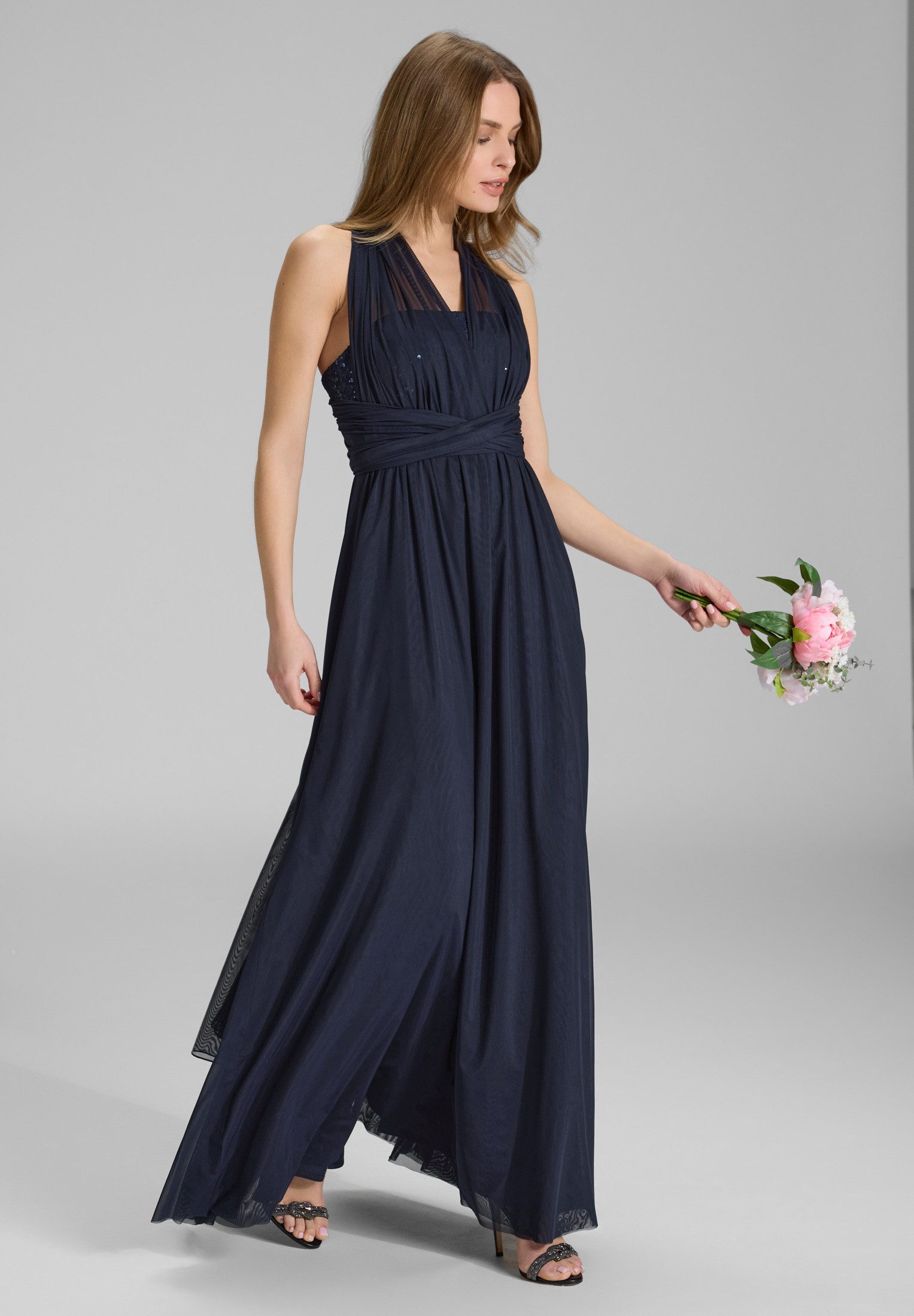 SWING Abendkleid Figurbetonte Passform mit fließendem günstig online kaufen