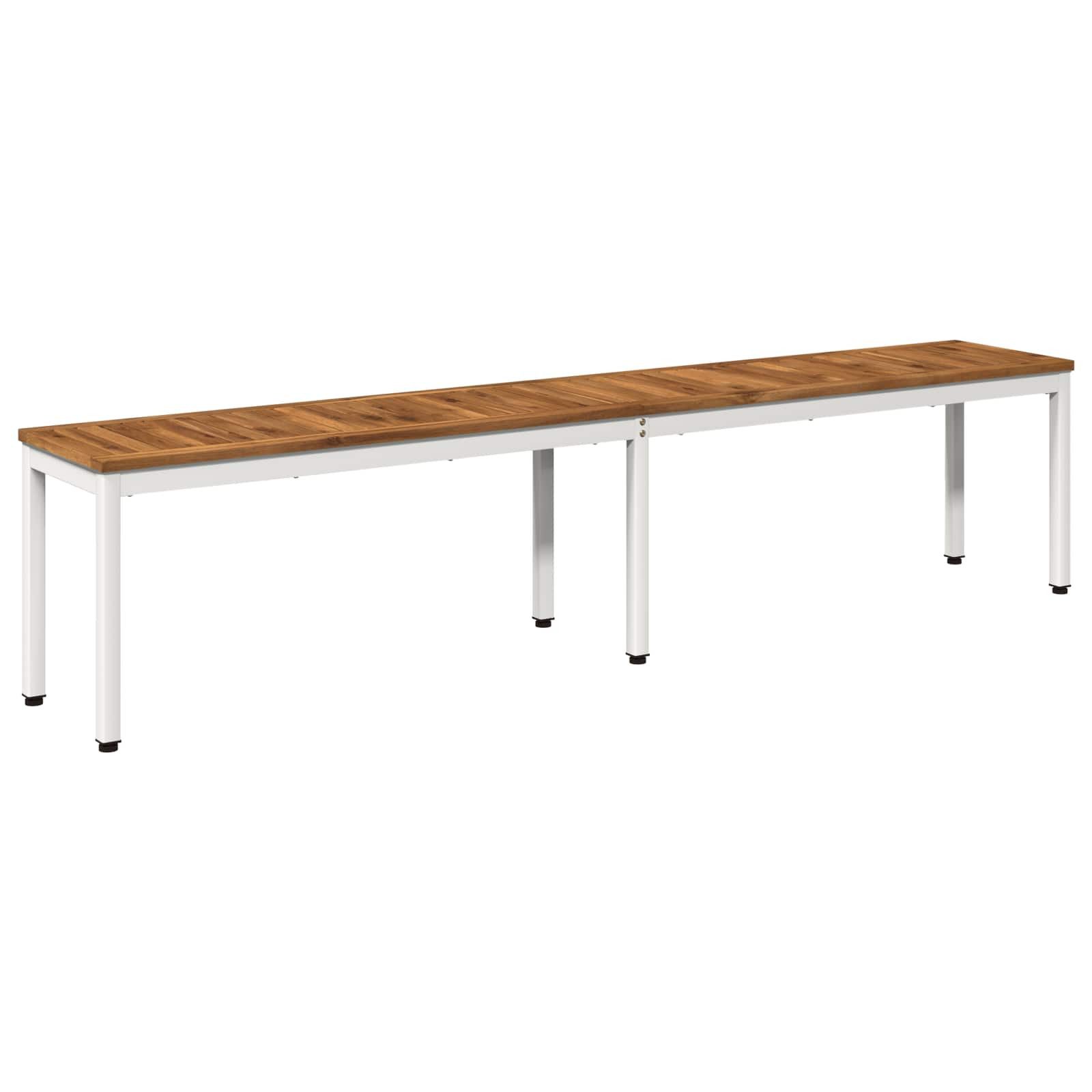 vidaXL Gartenbank Gartenbank 201 x 35 x 45 cm Massivholz Rechtwinklig (1-St)