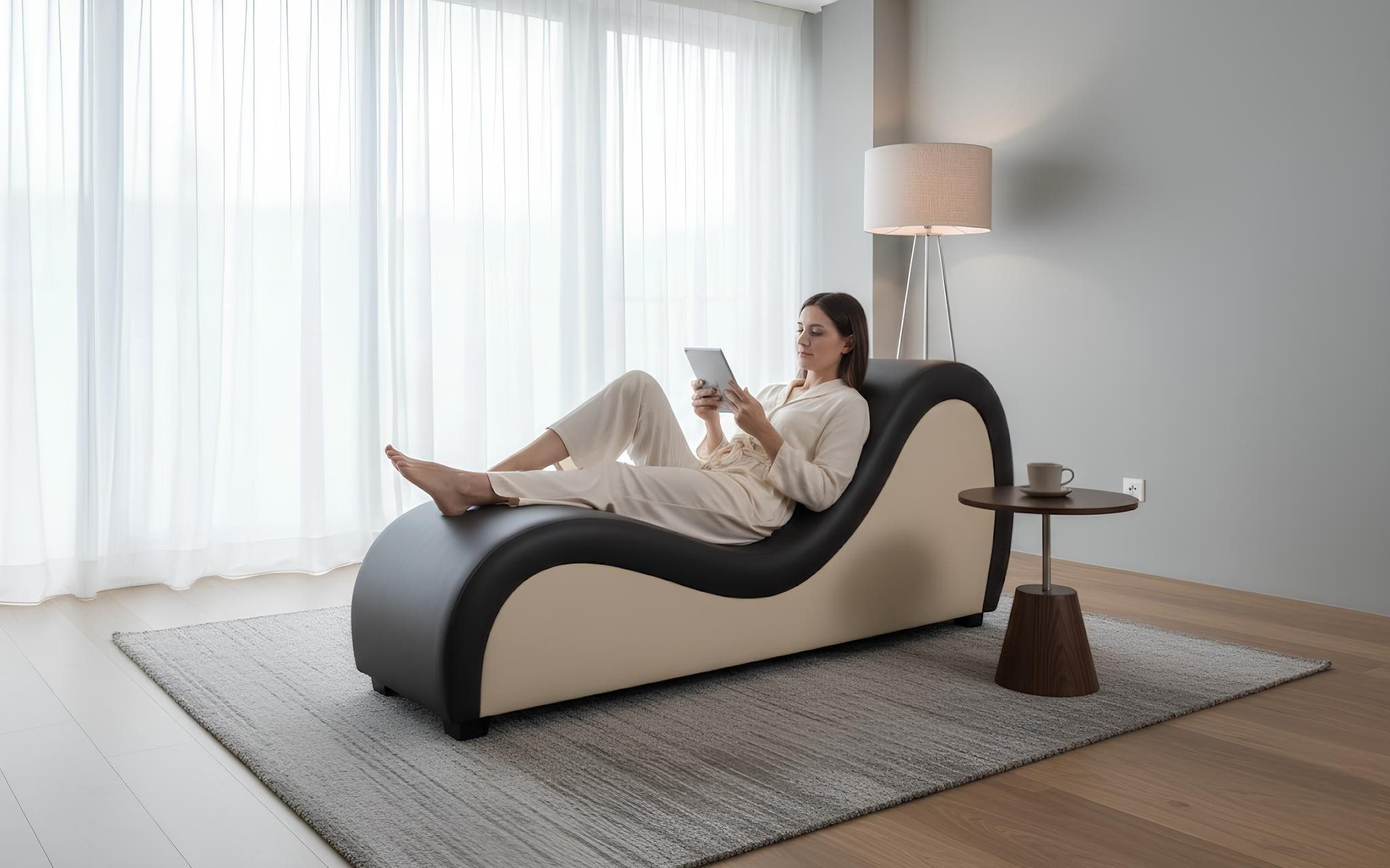 JVmoebel Chaiselongue Stilvolles Tantra Sofa in modernem Design für entspannte Momente, 1 Teile, Made in Europa
