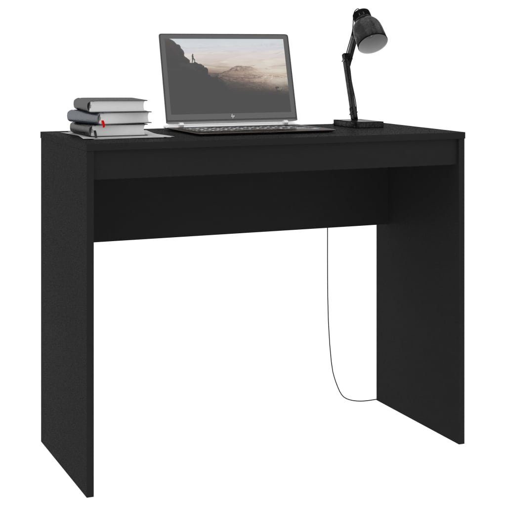 Schwarz Schreibtisch,Bürotisch Schreibtisch Weiß cm vidaXL Holzwerkstoff 90×40×72