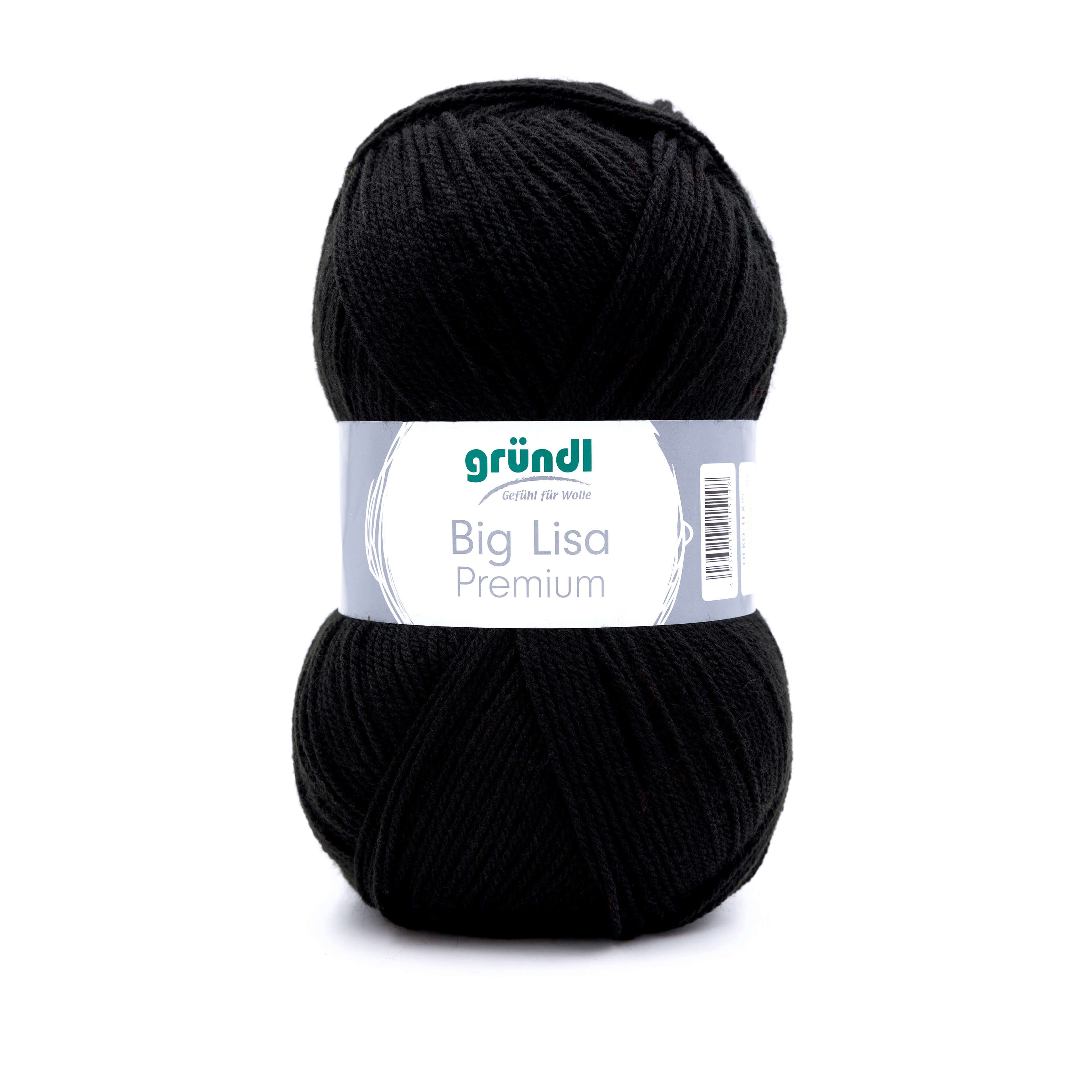 Gründl Big Lisa Premium Wolle zum Stricken und Häkeln, 250g Häkelwolle, 665,00 m (Strickwolle, Strickgarn, Handstrickgarn), Großknäuel