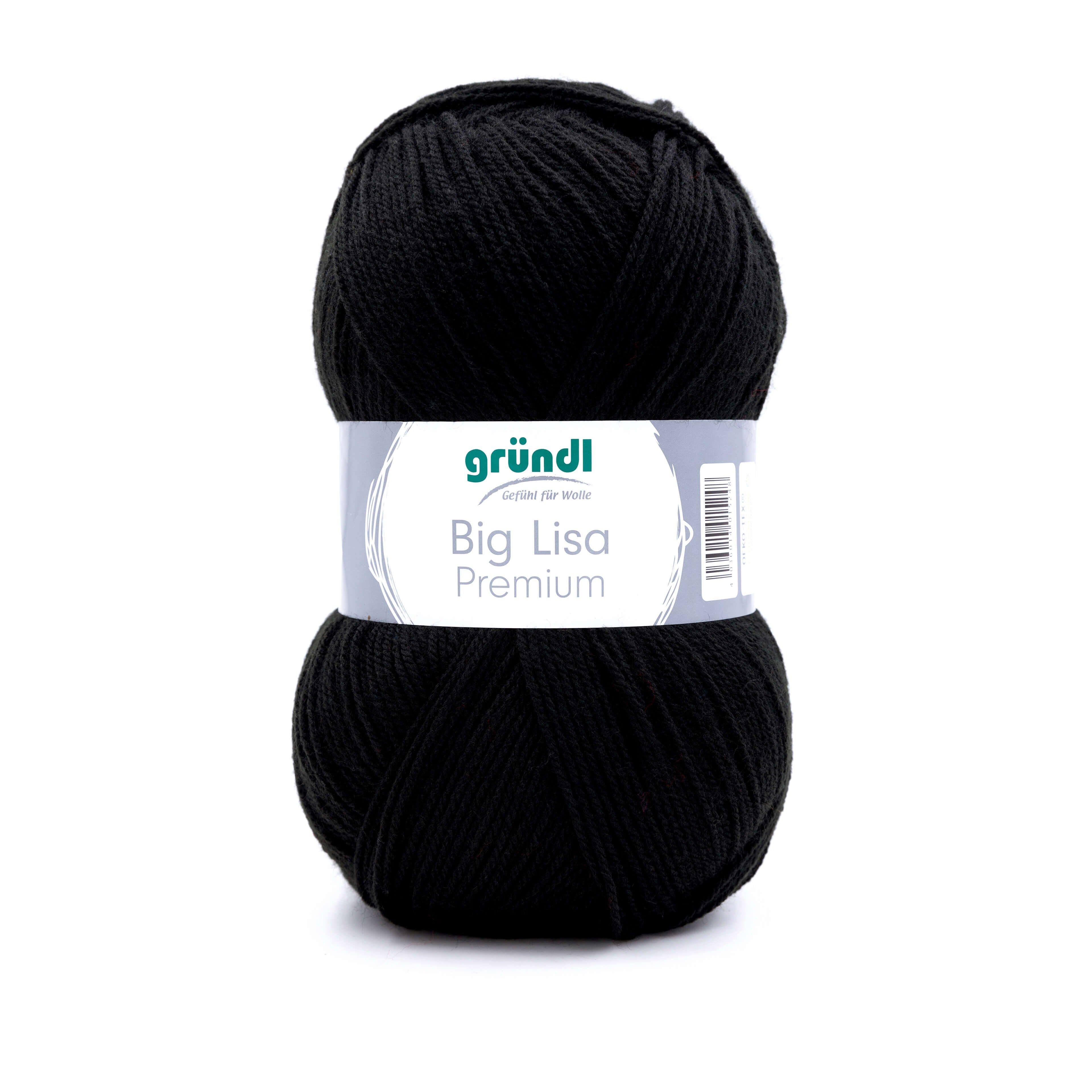 Gründl Big Lisa Premium Häkelwolle, Strickgarn, 250g Häkelwolle, 665,00 m (Wolle zum Stricken und Häkeln, Strickgarn, Handstrickgarn, Strickwolle), Großknäuel