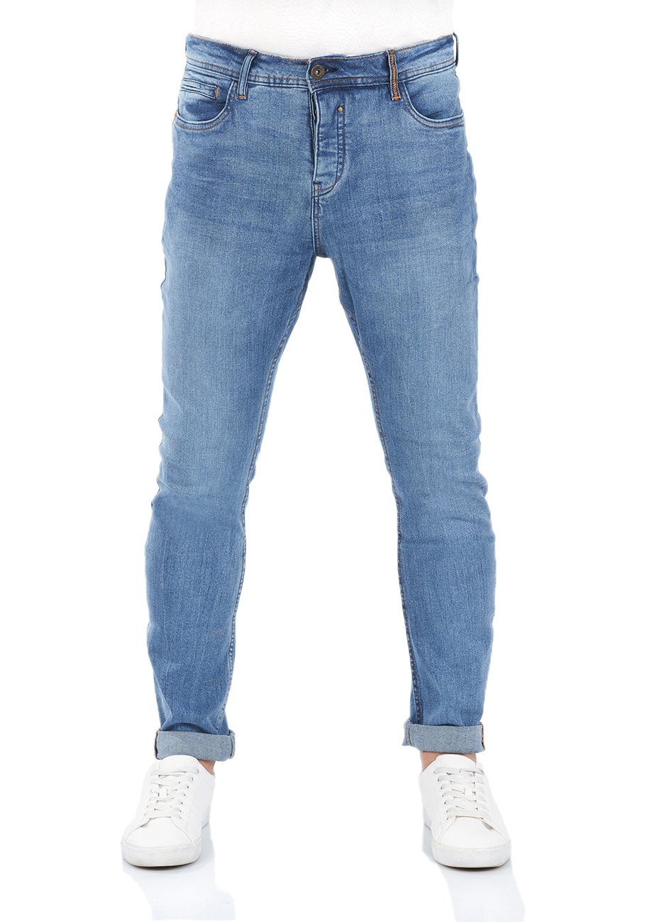 Jeanshose Denim Fit Blue riverso Denim RIVToni mit Tapered-fit-Jeans Stretch Hose Tapered Middle Herren (M236)