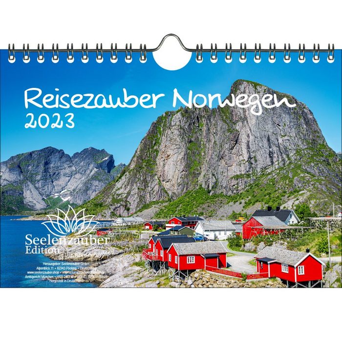 Seelenzauber Wandkalender Reisezauber Norwegen DIN A5 Wandkalender für 2023 Norwegen Stadt und