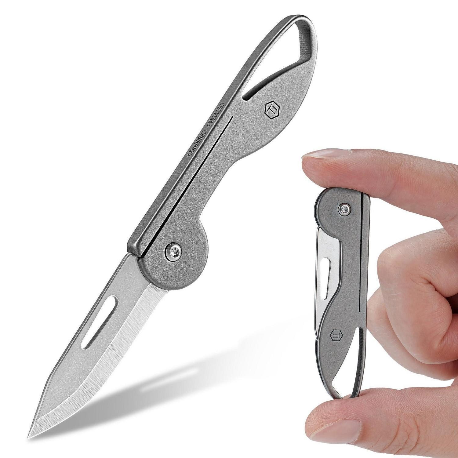 LuxusKollektion Taschenmesser Taschenmesser Titan Mini Grau M