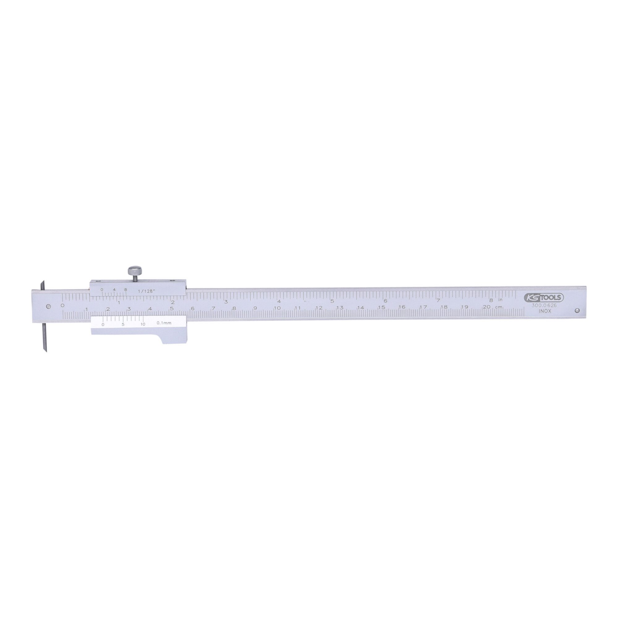 KS Tools Reißnadel KS Tools Universalstreichmaß mit Anschlagrolle, 200mm