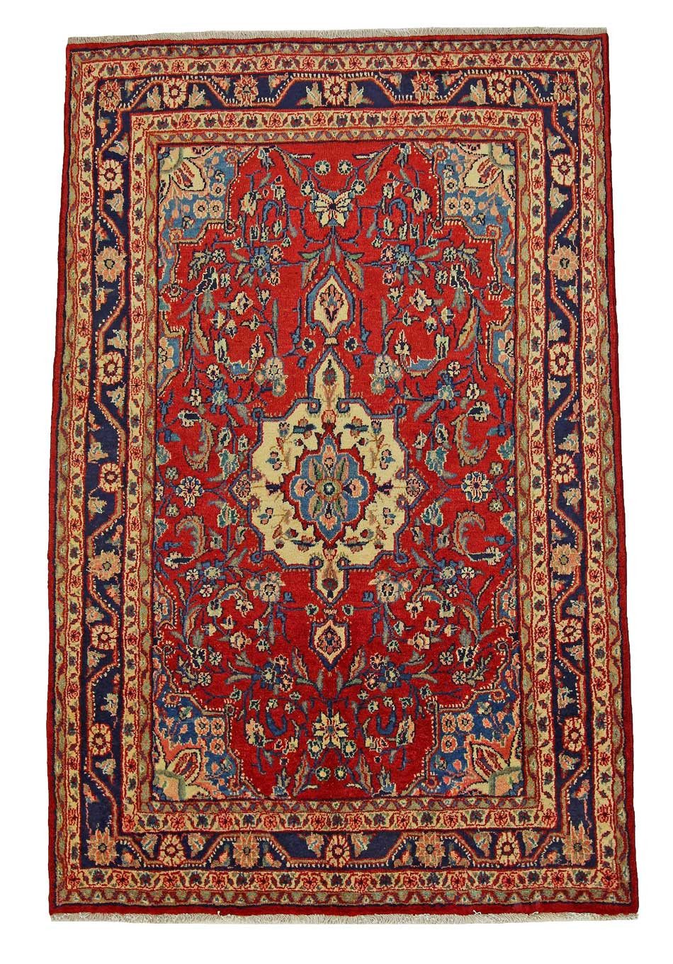 Orientteppich Perserteppich Hamadan 205 x 133 cm