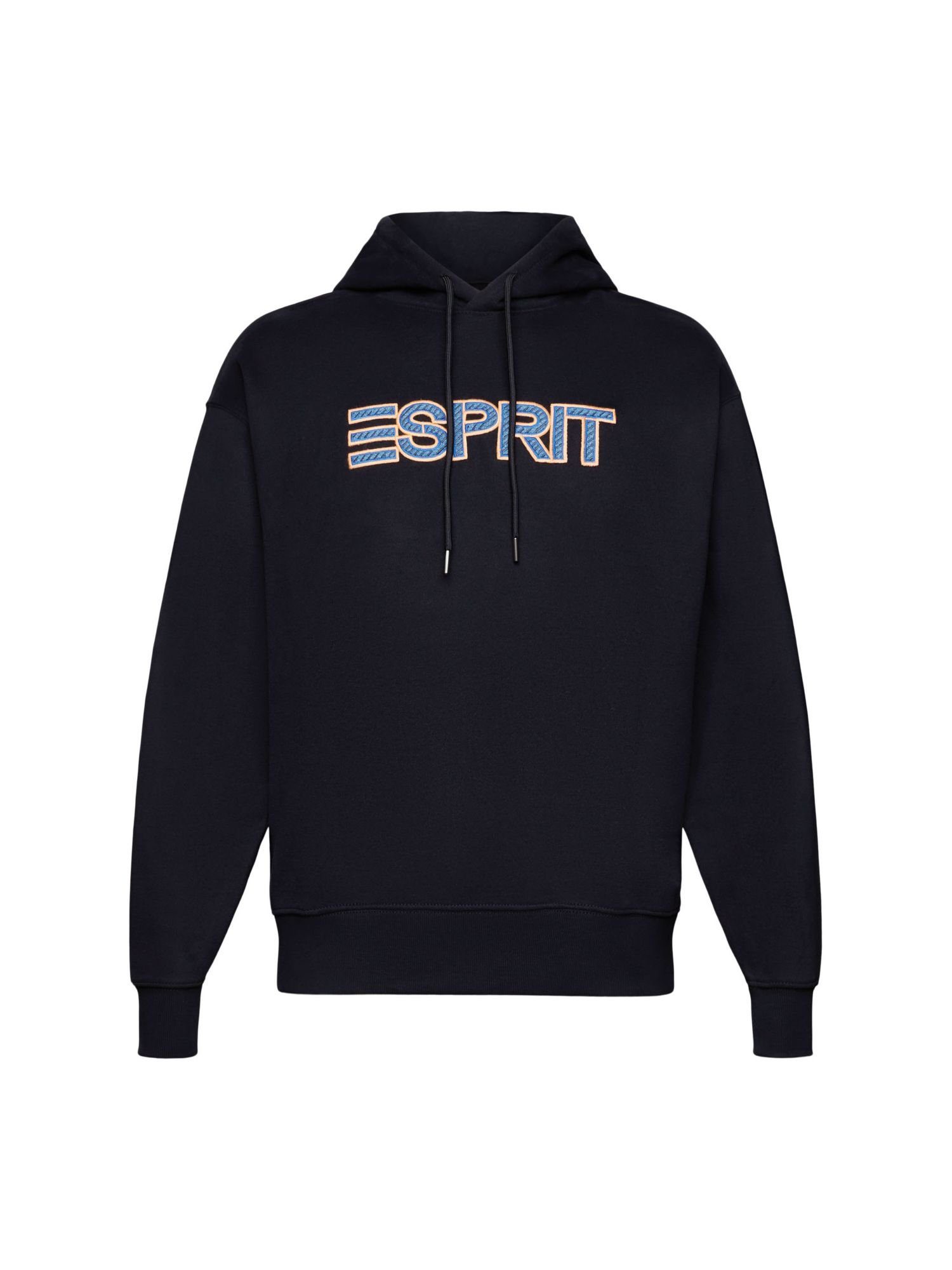 Esprit Sweatshirt Logo-Hoodie aus Baumwollmix (1-tlg) BLACK