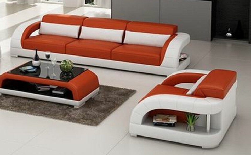 JVmoebel Sofa Sofagarnitur 3+1+1 Set Sitzer Design Polster Couchen Couch Modern, Made in Europe | Alle Sofas
