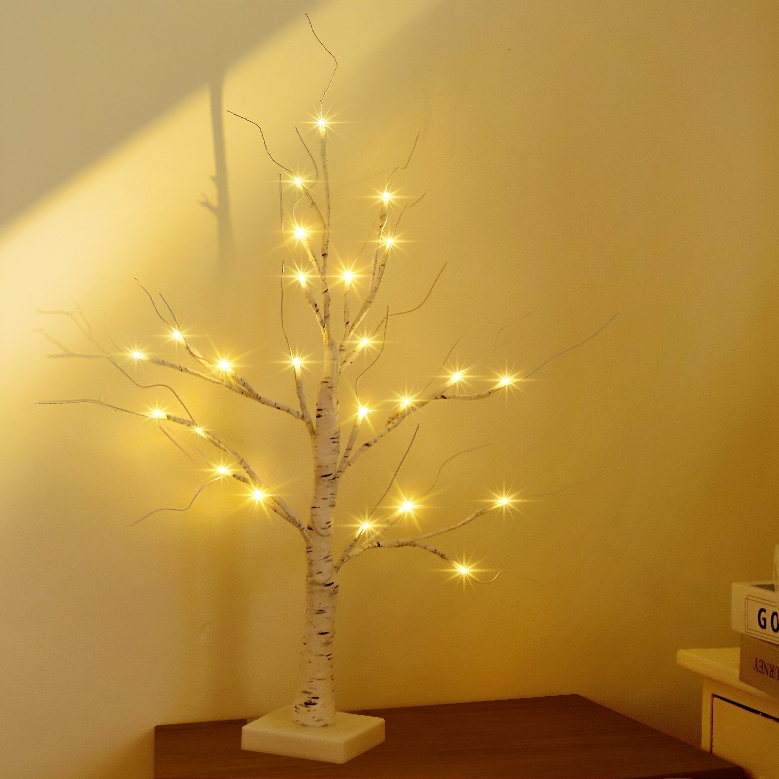 Salcar LED-Lichterkette LED Baum Lichter Warmweiß Weihnachten LED Birkenbau günstig online kaufen