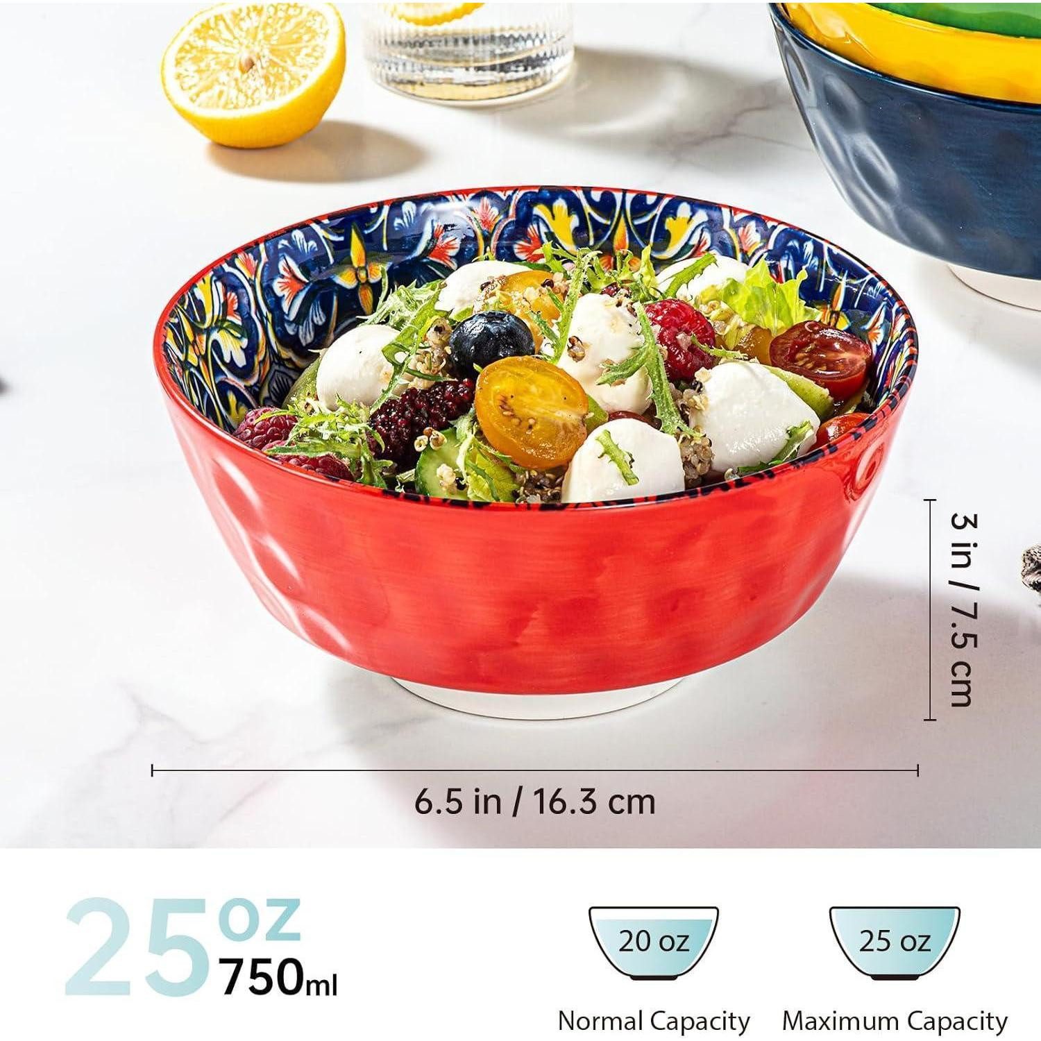 LuxusKollektion Dessertschale Dessertschalen Salatschüssel 750ml Porzellan Bohemia-schüssel-750ml