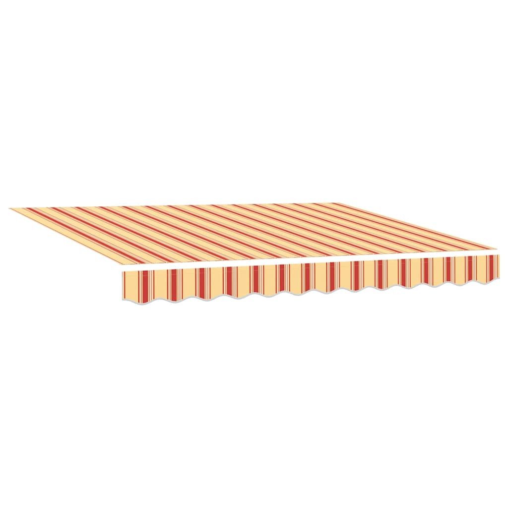 vidaXL Markise Ersatzbespannung für Markise 2,5x2 m Gelb & Orange Gestreift (1-St)