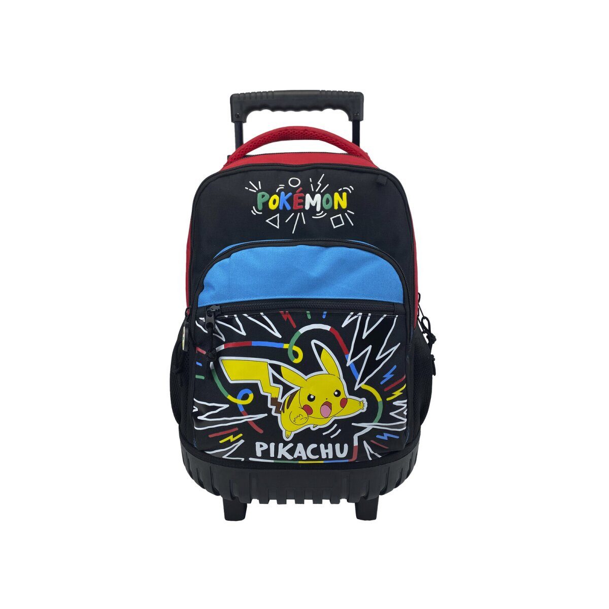 Kinderrucksack Pokémon Trolley Kinder 52cm Schulrucksack mit Rollen Teleskopgriff