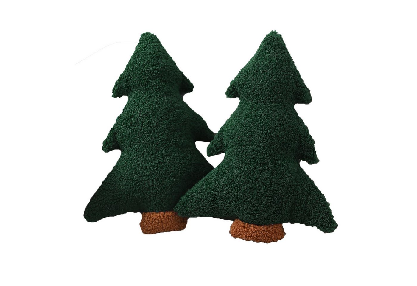 CLTYQ Dekokissen Weihnachtsbaum-Kissen-weihnachtsbaumförmige Plüschkissen,30 x 25 cm, Weihnachtsdekorationen, geeignet für Partys, Zuhause, Sofa und Bett.