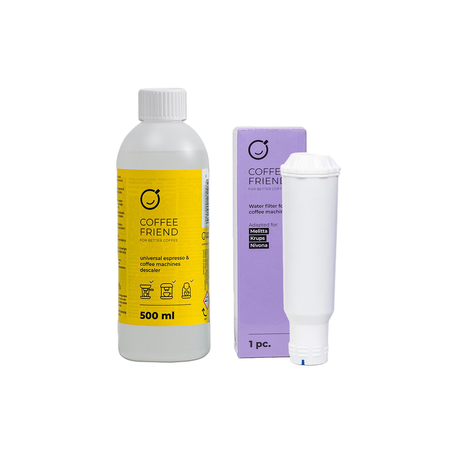 Coffee Friend Entkalker und Wasserfilter für Nivona / Melitta / Krups Wartungskit