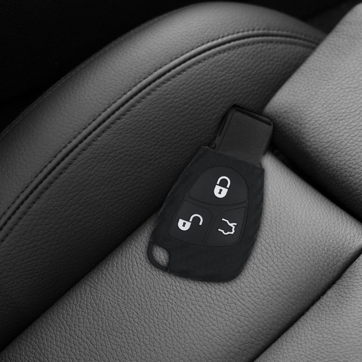 kwmobile Schlüsseltasche Autoschlüssel Hülle für Mercedes Benz (1-tlg), Schlüsselhülle Schlüssel Case Cover