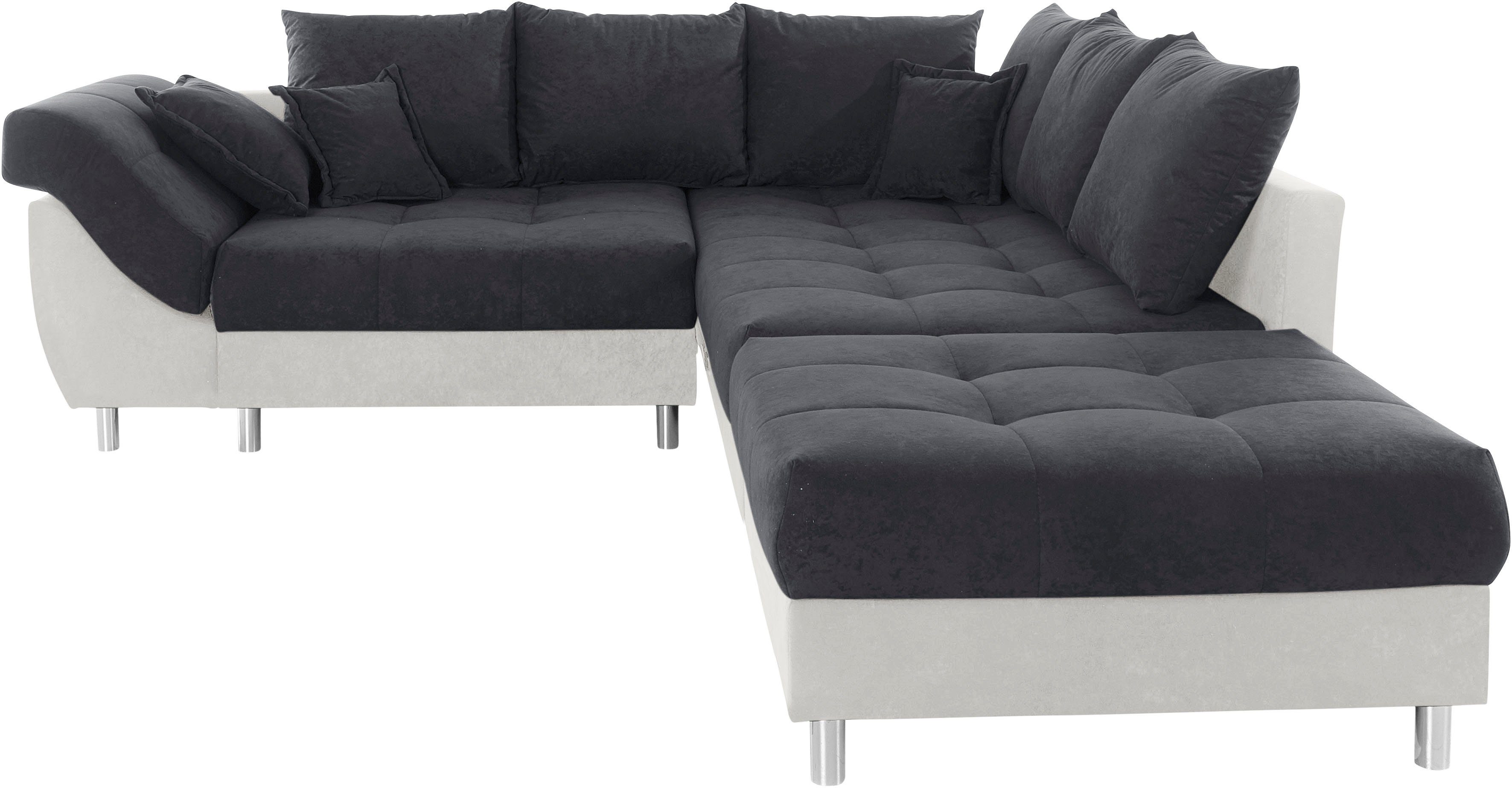 COLLECTION AB links Hocker, Joseli, Recamiere Polstergarnitur rechts oder Ecksofa montierbar (Spar-Set), und