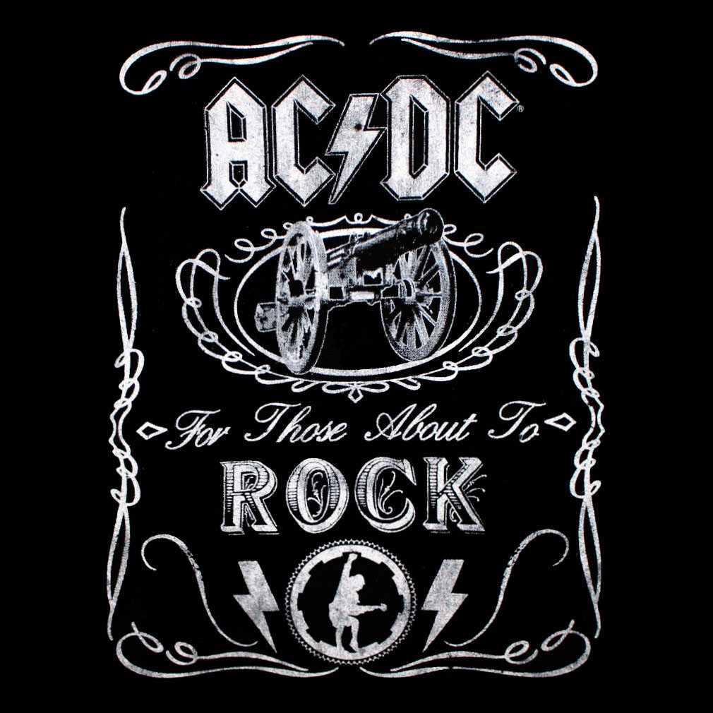 AC/DC Hoodie Cannon Swig Sweatshirt Band Merchandise Hoodie