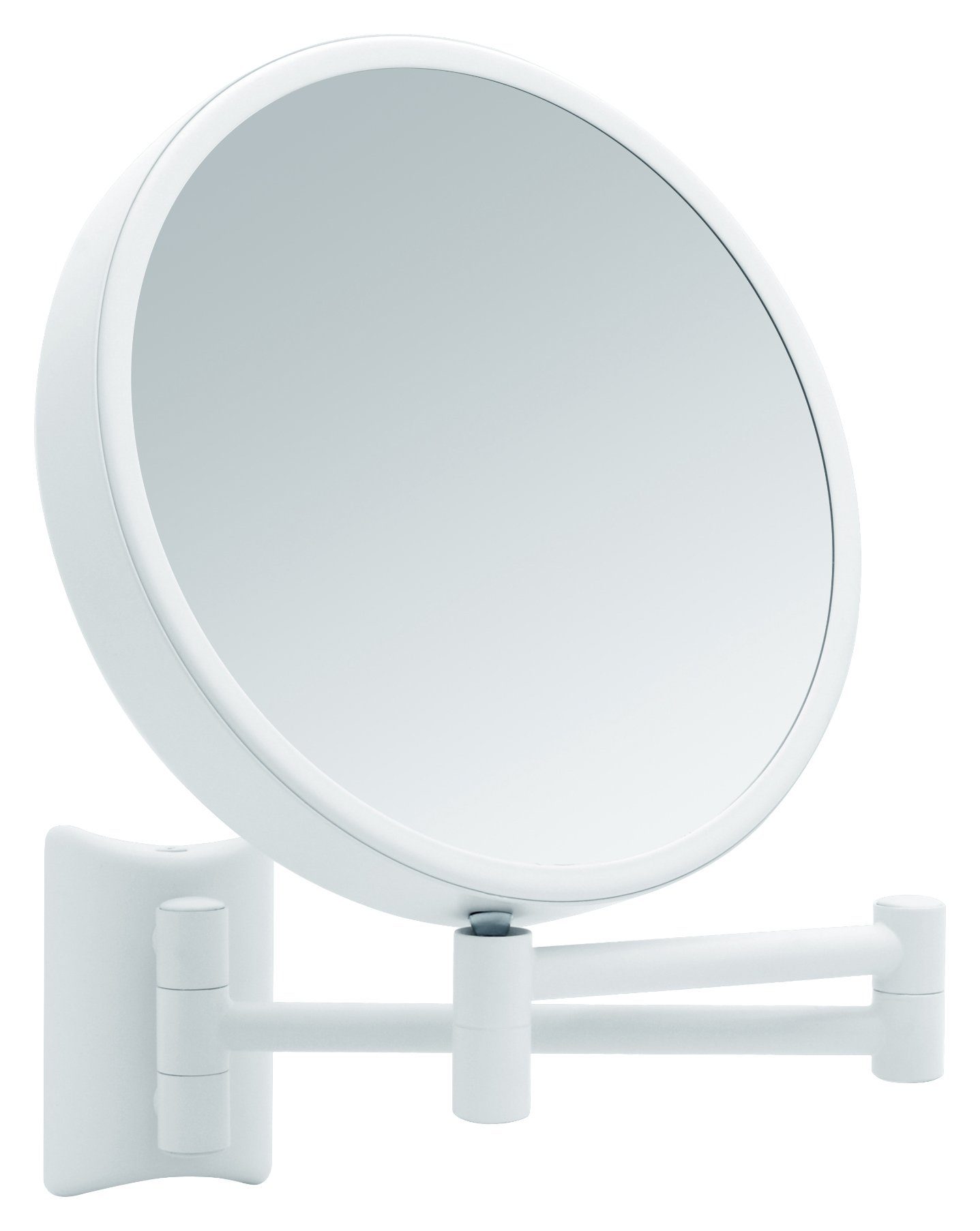/ 7x 360° Kosmetikspiegel 3x 2-seitig, Libaro Vergrößerung weiß, Rasierspiegel Imola, Schminkspiegel