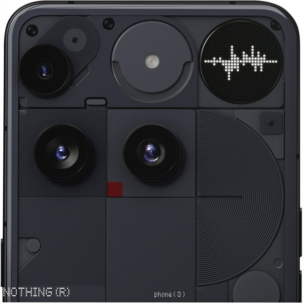 NOTHING Phone (3) 256 GB / 12 GB - Smartphone - schwarz Smartphone (6,67 Zoll)