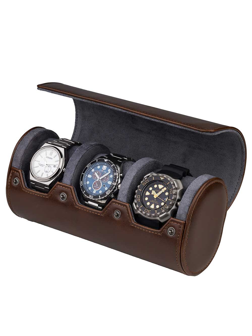 Rothenschild Uhrenbox Rothenschild RS-3621-3DBR Uhrenrolle braun-grau [3]