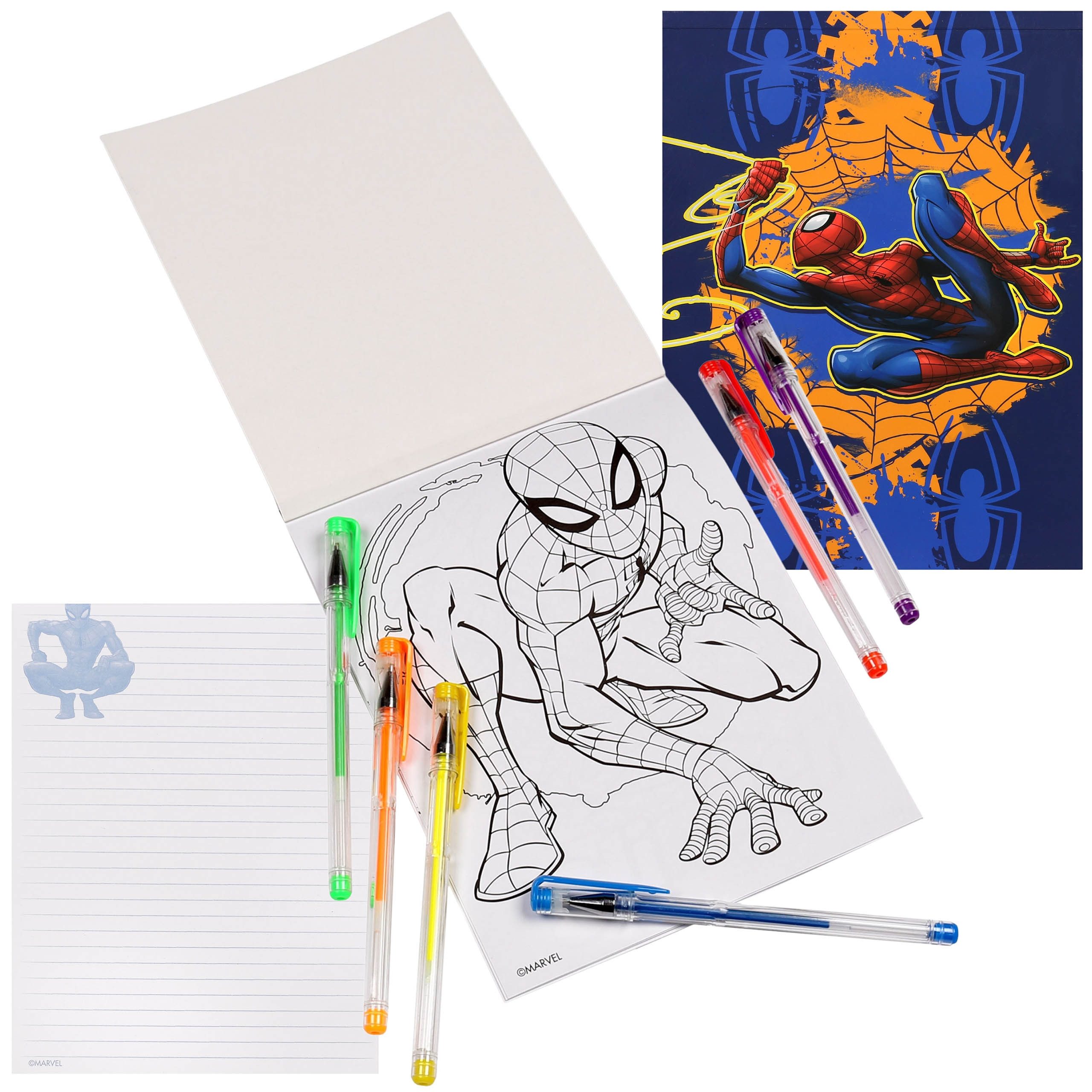 Sarcia.eu Malvorlage MARVEL Spider-Man Kreativset Kinder Malset Gelstifte Zeichenset