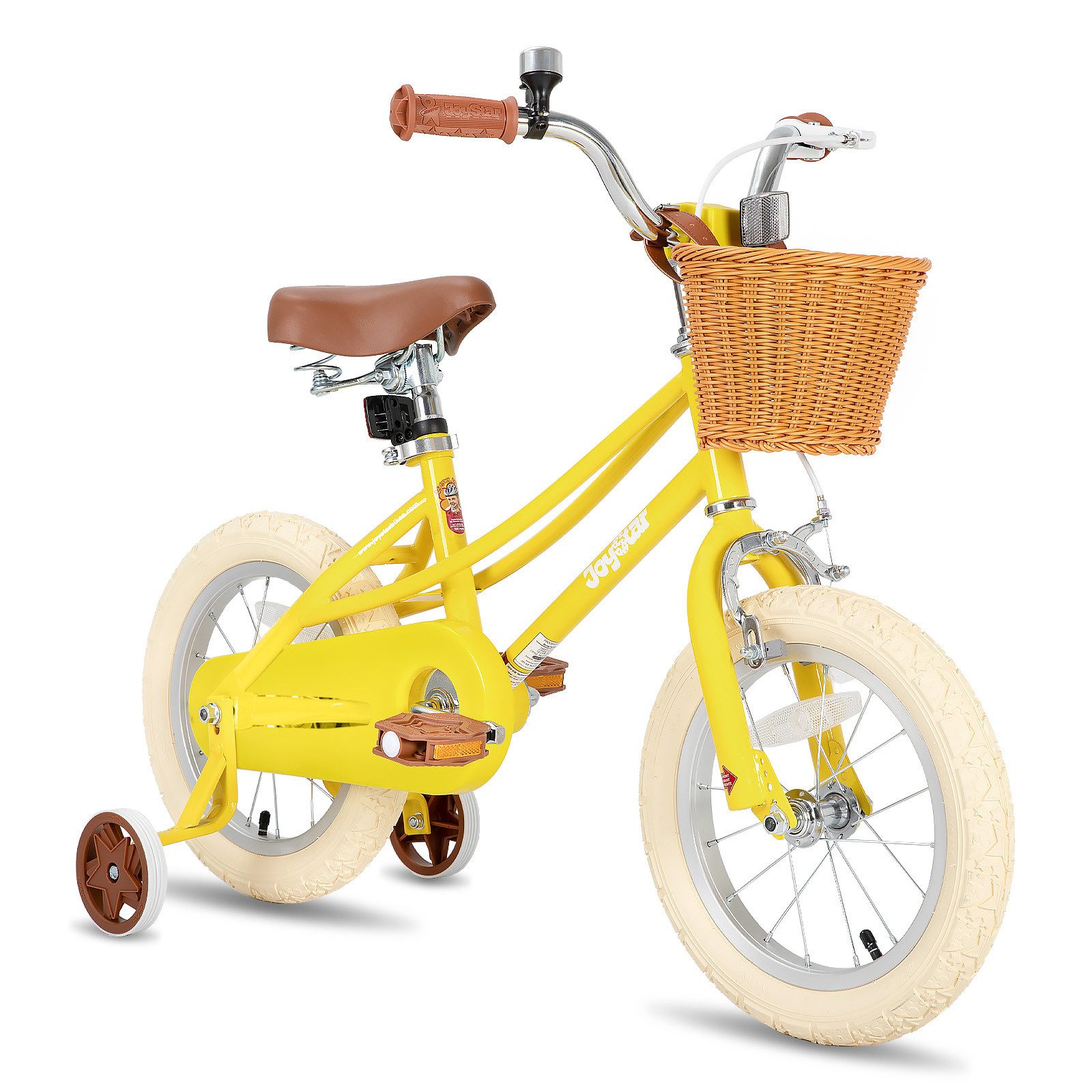 JOYSTAR Kinderfahrrad 12/14/16/18/20 Mädchenfahrrad für 2-13 Jahre alte Kinder, 12" 14" 16" Kinderfahrrad mit Stützrädern & Korb, 20 Zoll mit Ständer