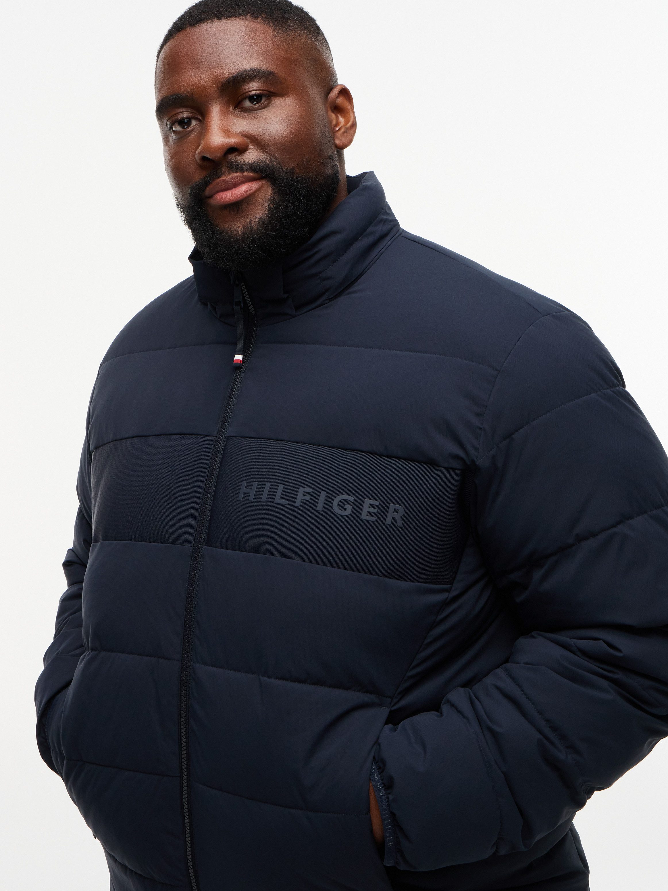 Tommy Hilfiger Big & Tall Steppjacke BT-DETACH HOODED BRANDED Große Größen, normale Passform
