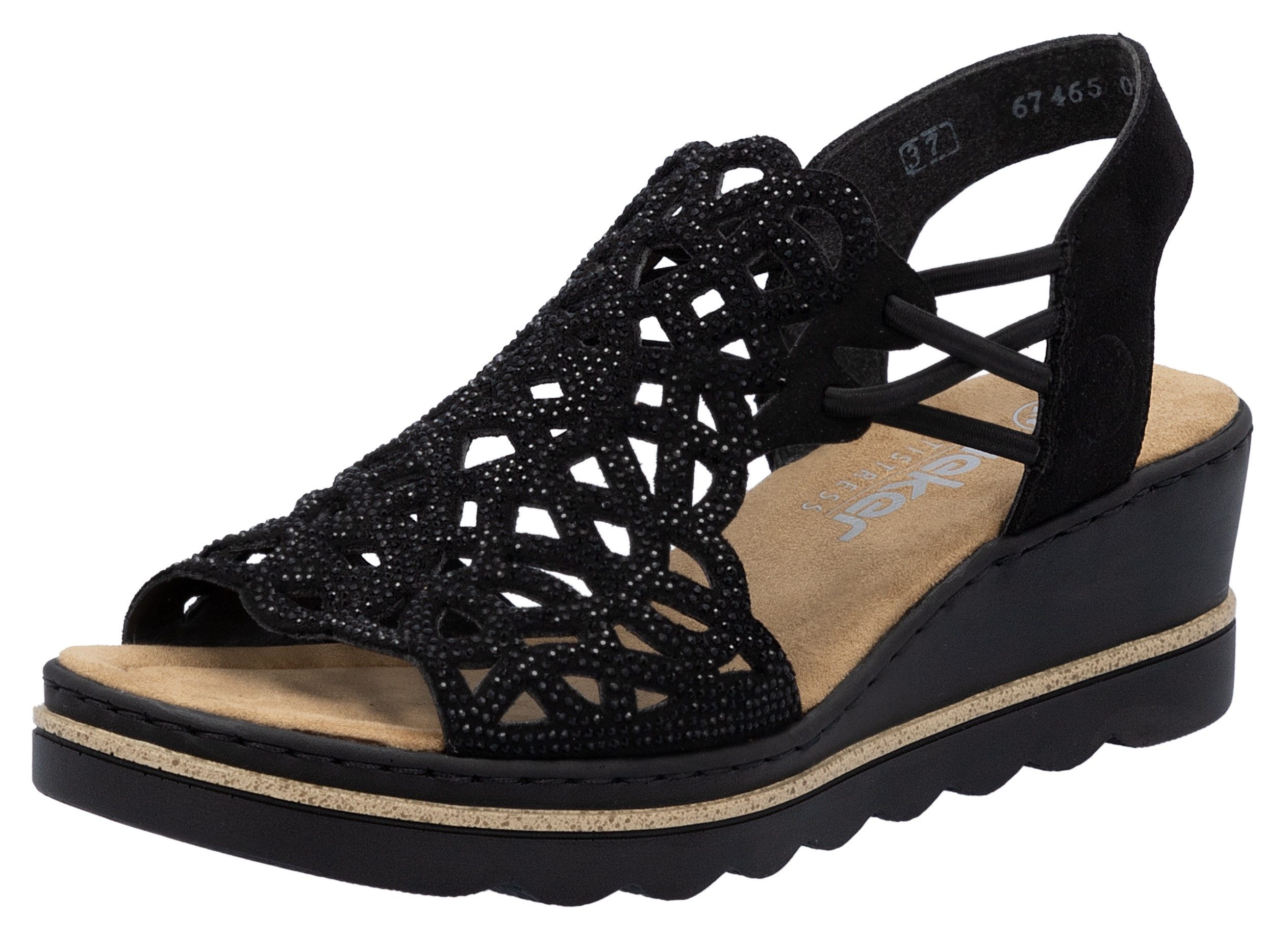 Rieker Keilsandalette Sommerschuh, Plateausandale, Schlupfschuh mit günstig online kaufen