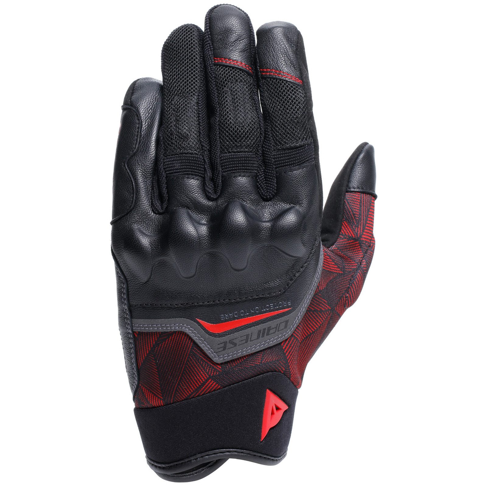 Dainese Motorradhandschuhe Dainese Ermex Handschuhe Schwarz / Lava-Rot Kevl günstig online kaufen