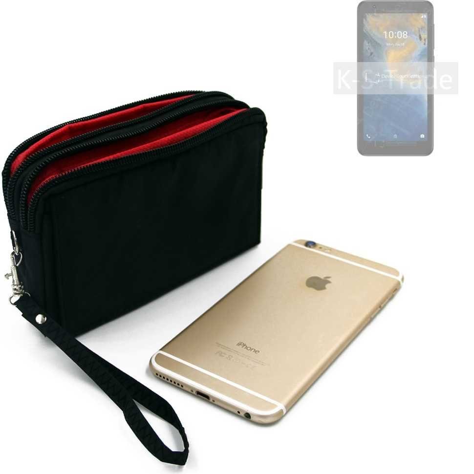 K-S-Trade Handyhülle für ZTE Blade A31 Lite, Schutz Hülle Handy Hülle Gürteltasche Travelbag Handytasche mit