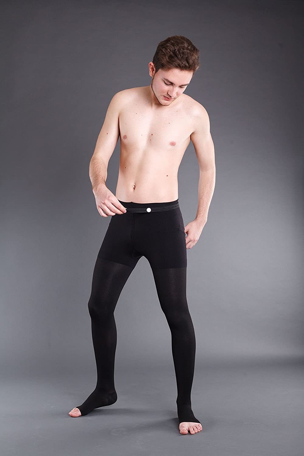 Lorey Medtec Stützstrumpfhose Kompressionsstrumpfhose AT, Klasse 2, offene Spitze, IG normal – Bild 5 von 5