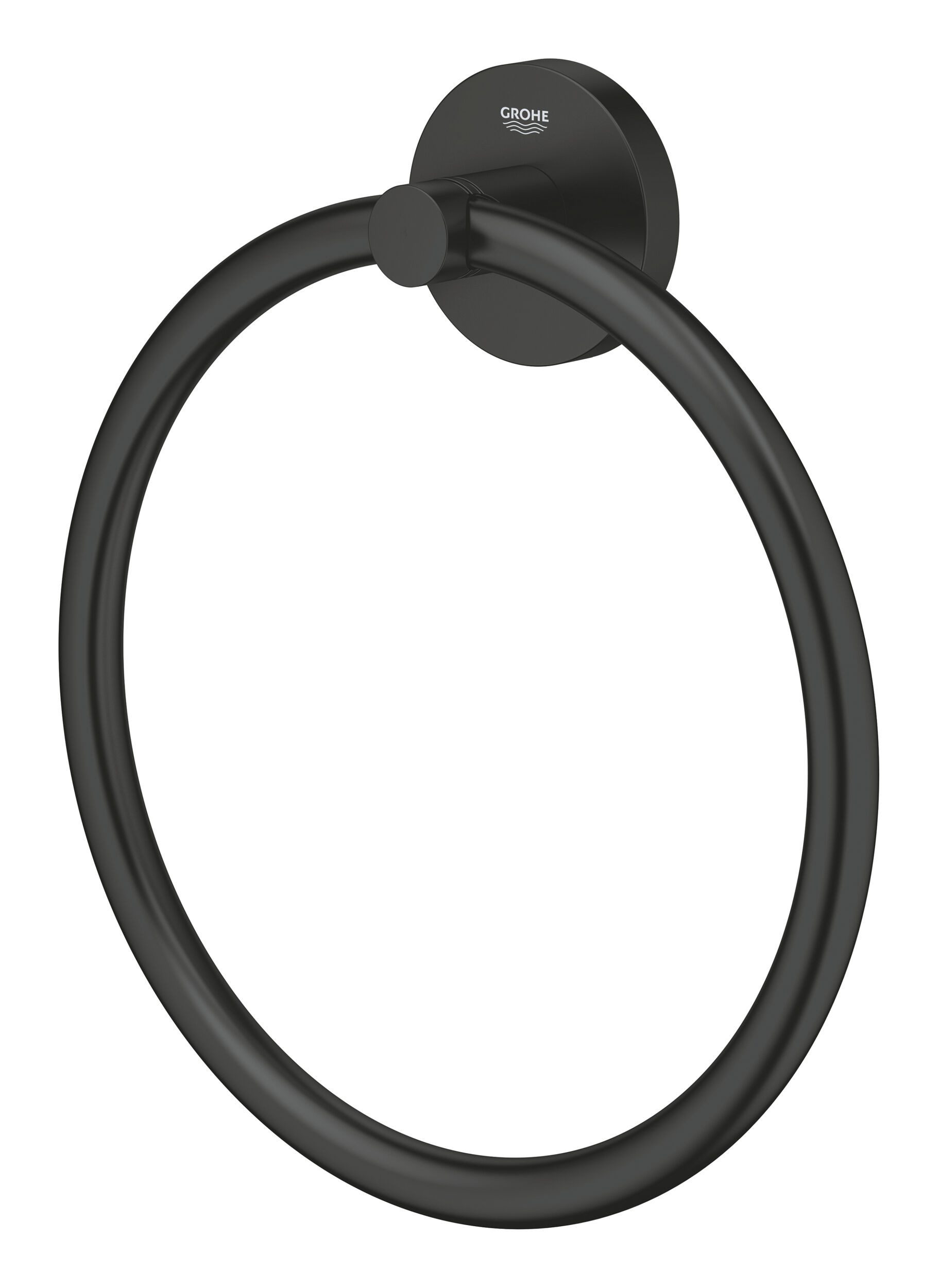 Grohe Handtuchhalter Start, Handtuchring - Mattschwarz